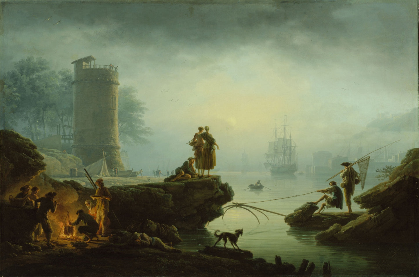 Morning - Claude Joseph Vernet, Poster Print Wall Art