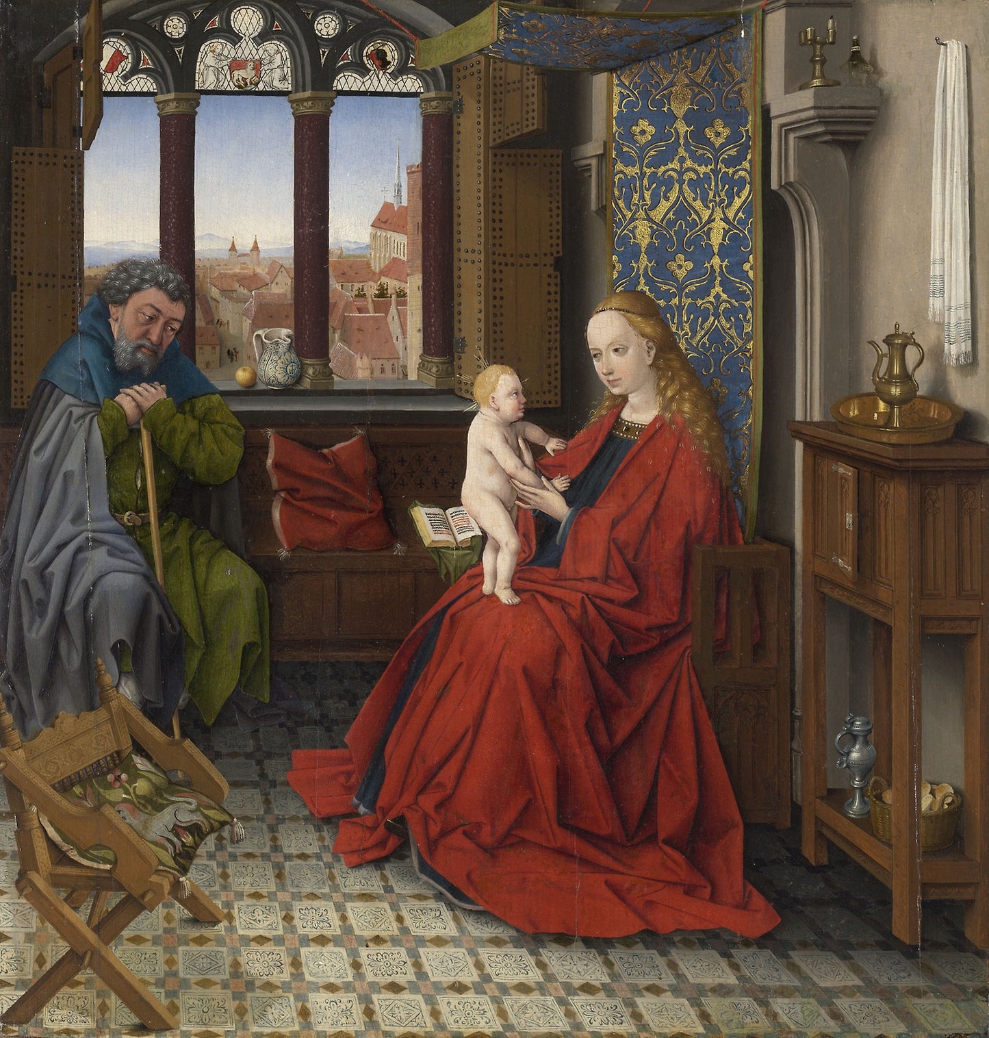 Holy Family - South German, Poster Print Wall Art