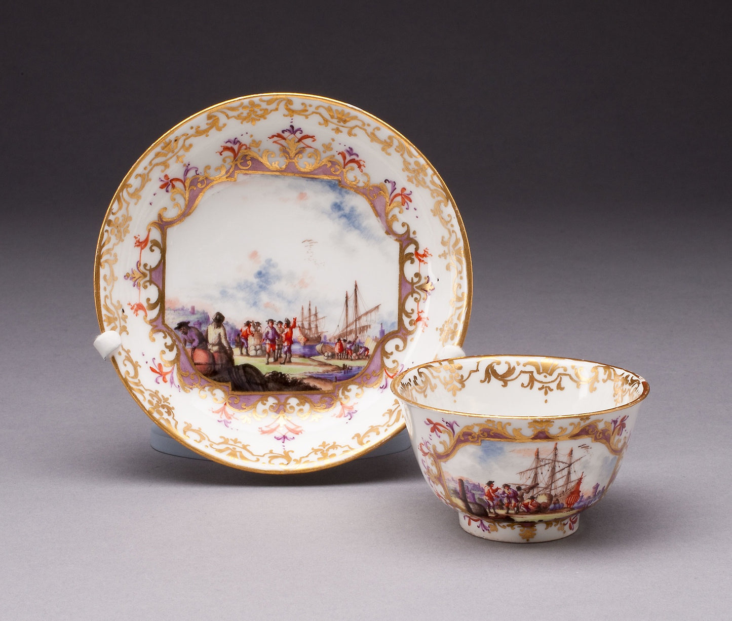 Tea Bowl and Saucer - Meissen Porcelain Manufactory, Poster Print Wall Art
