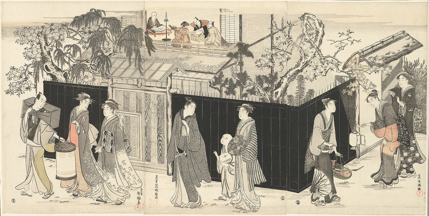 Returning from a Poetry Gathering - Kubo Shunman, Poster Print Wall Art