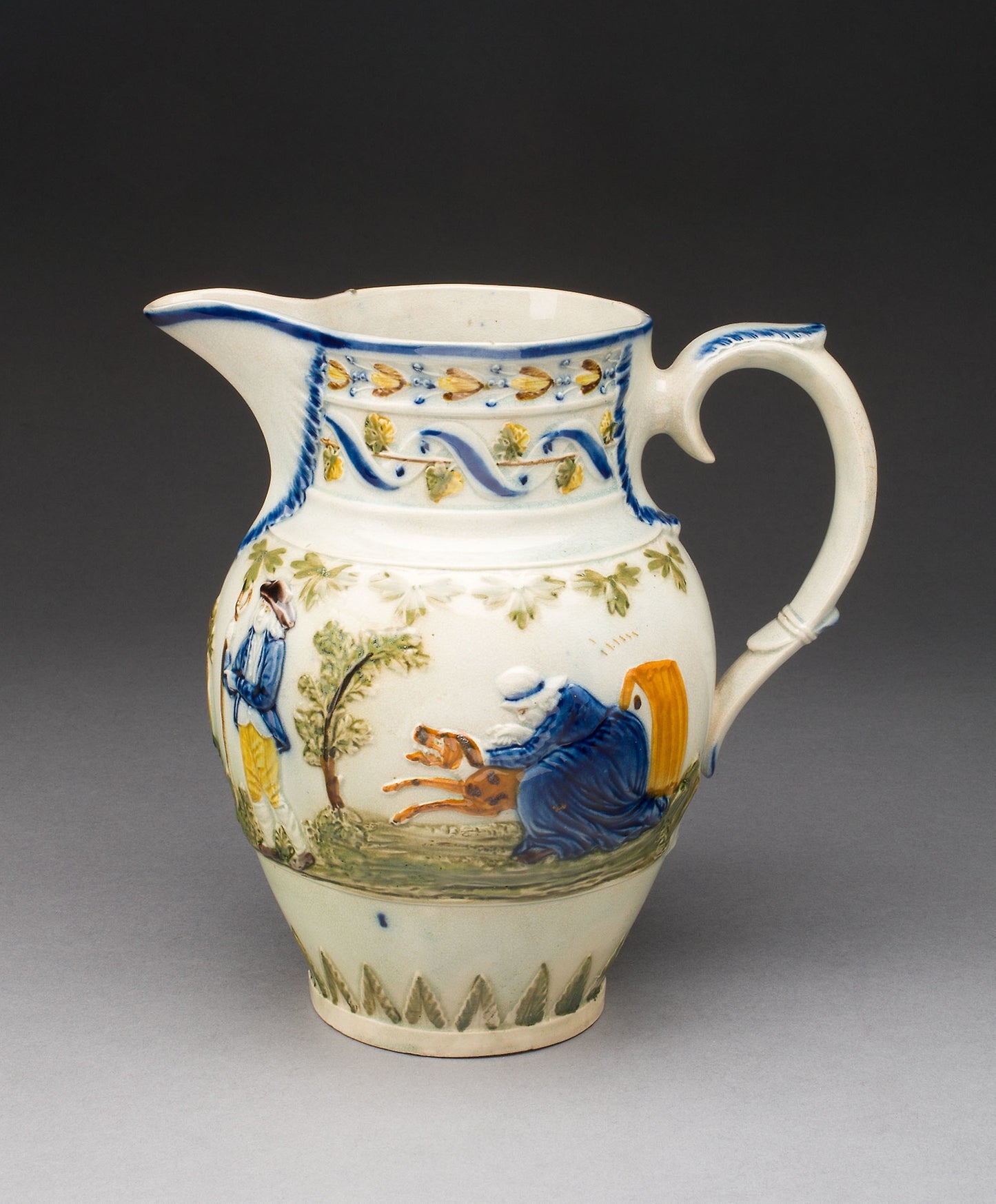 The Fox and the Grey Goose Nursery Rhyme Jug: England, Staffordshire, Poster Print Wall Art