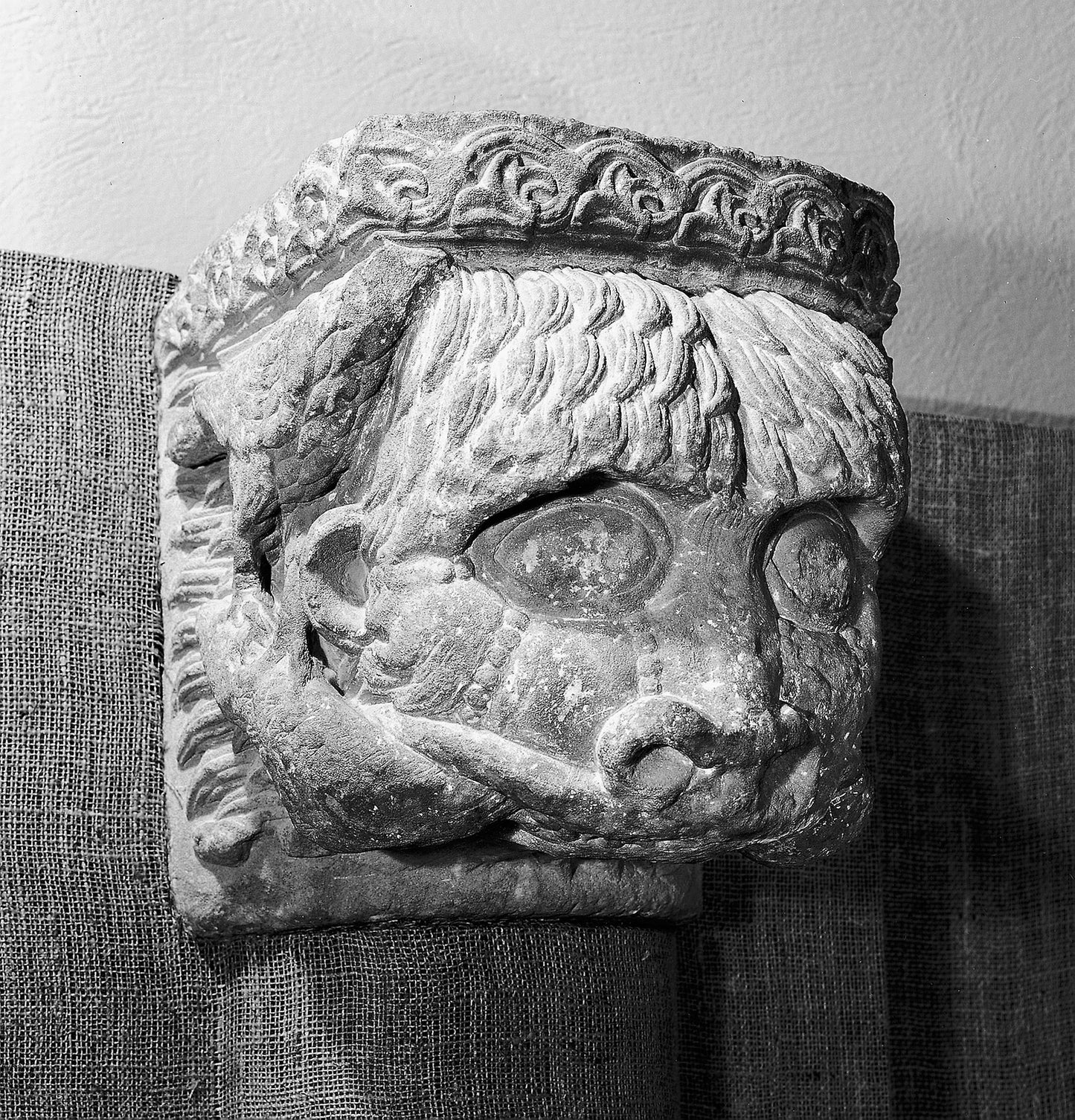 Lintel Support with Lion - Spanish, Aragon, Poster Print Wall Art