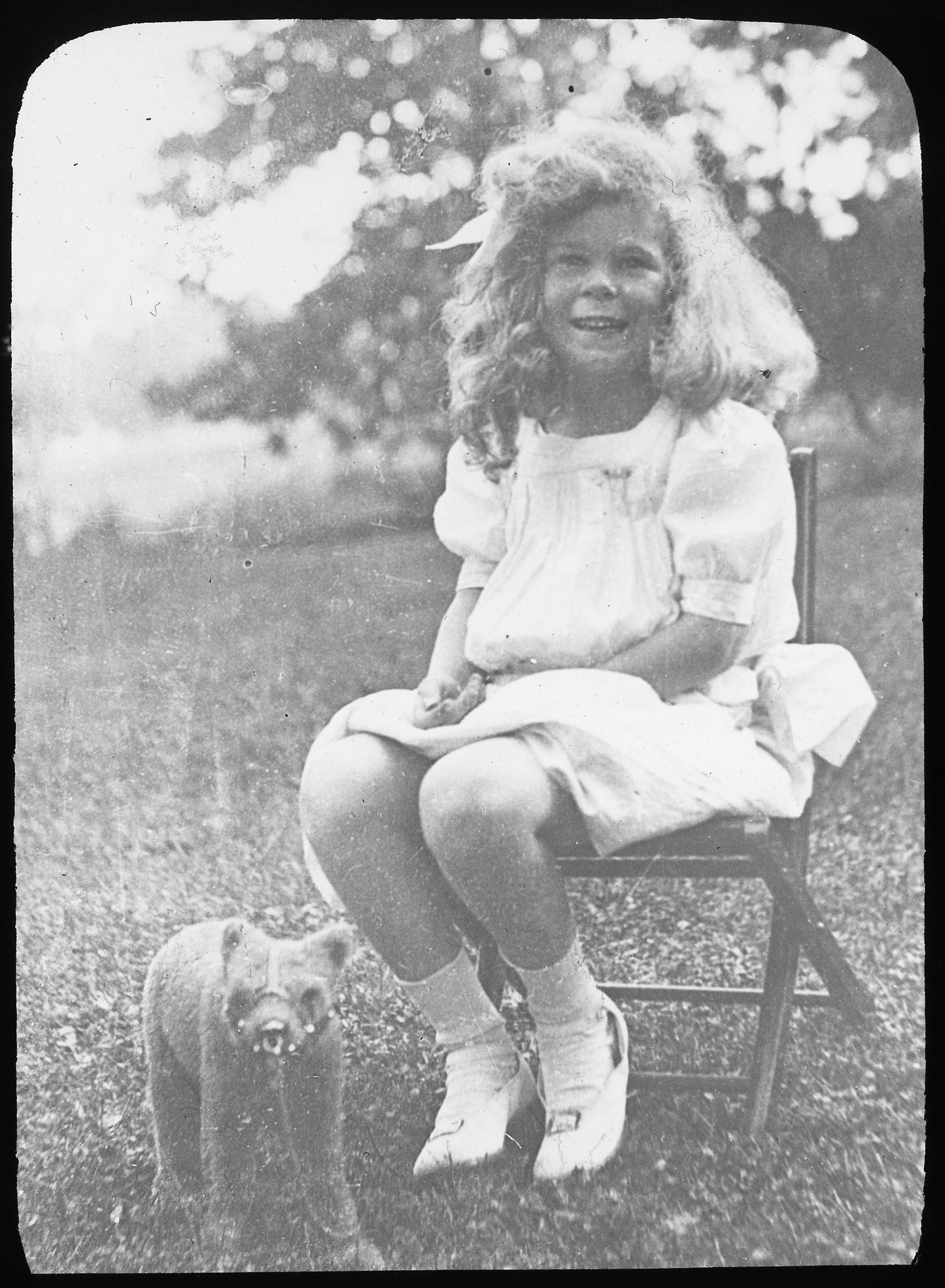 Untitled (Georgia E. with teddy bear) - Alfred Stieglitz, Poster Print Wall Art