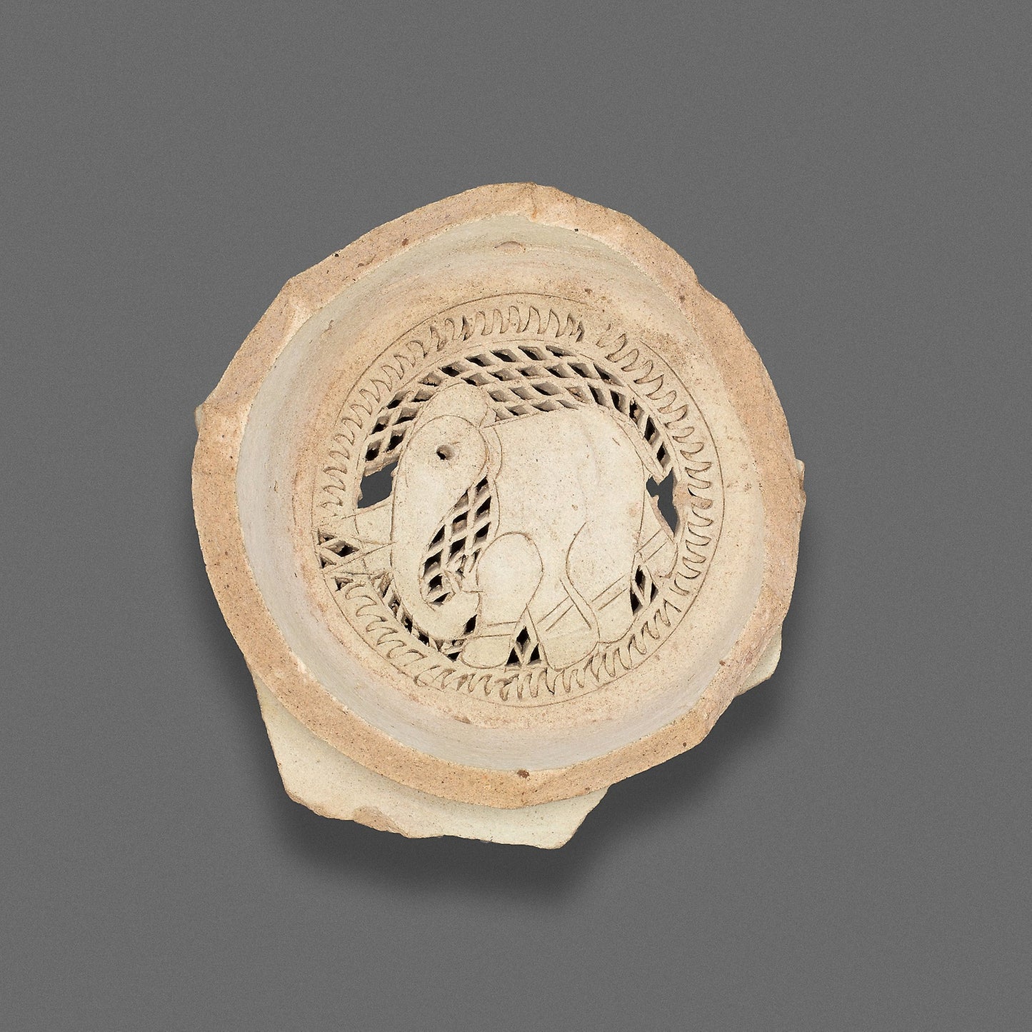 Clay filter with design of elephant - Egypt, Poster Print Wall Art