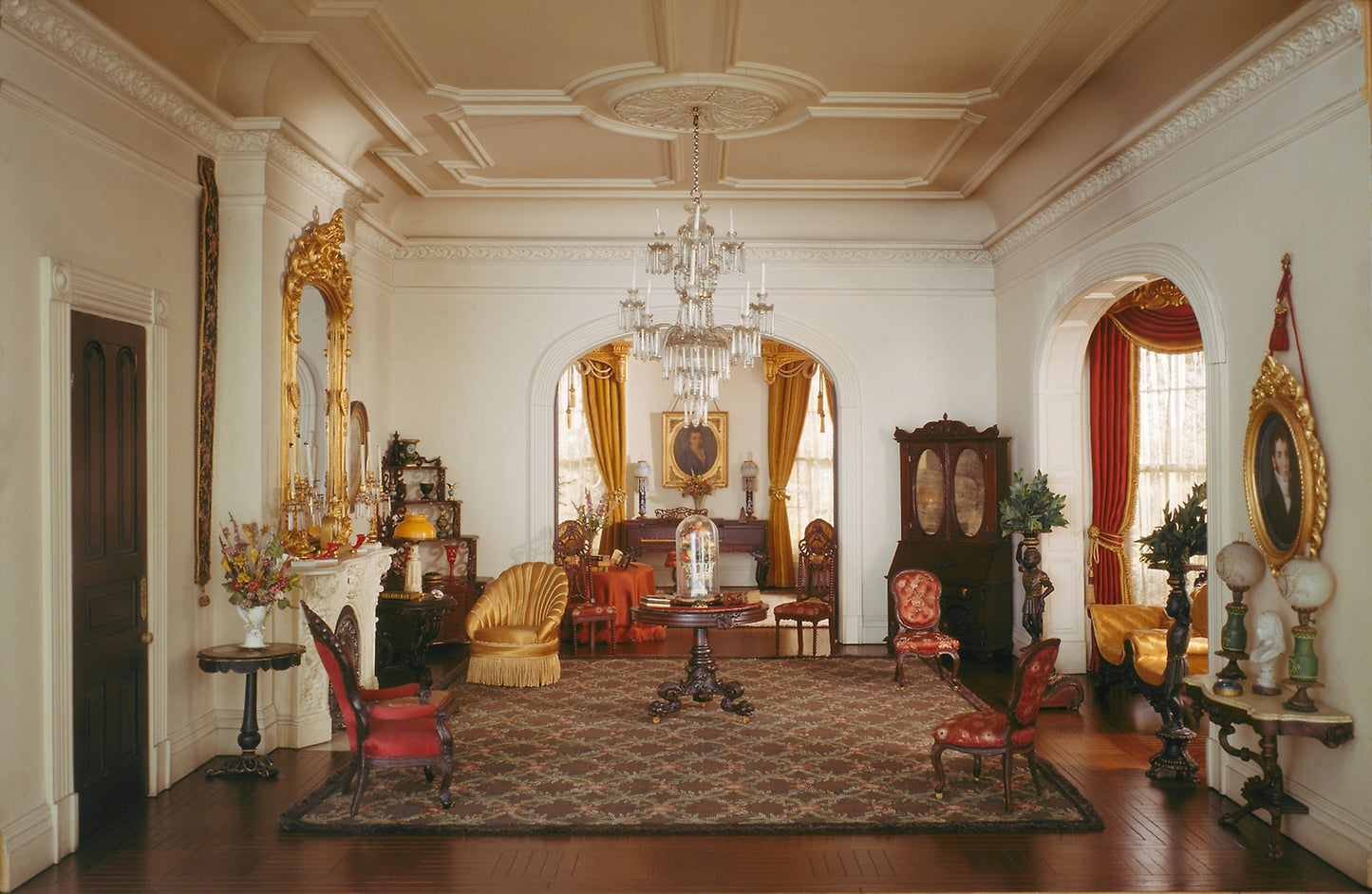 A30 - Georgia Double Parlor, c. 1850 - Mrs. James Ward Thorne, Poster Print Wall Art