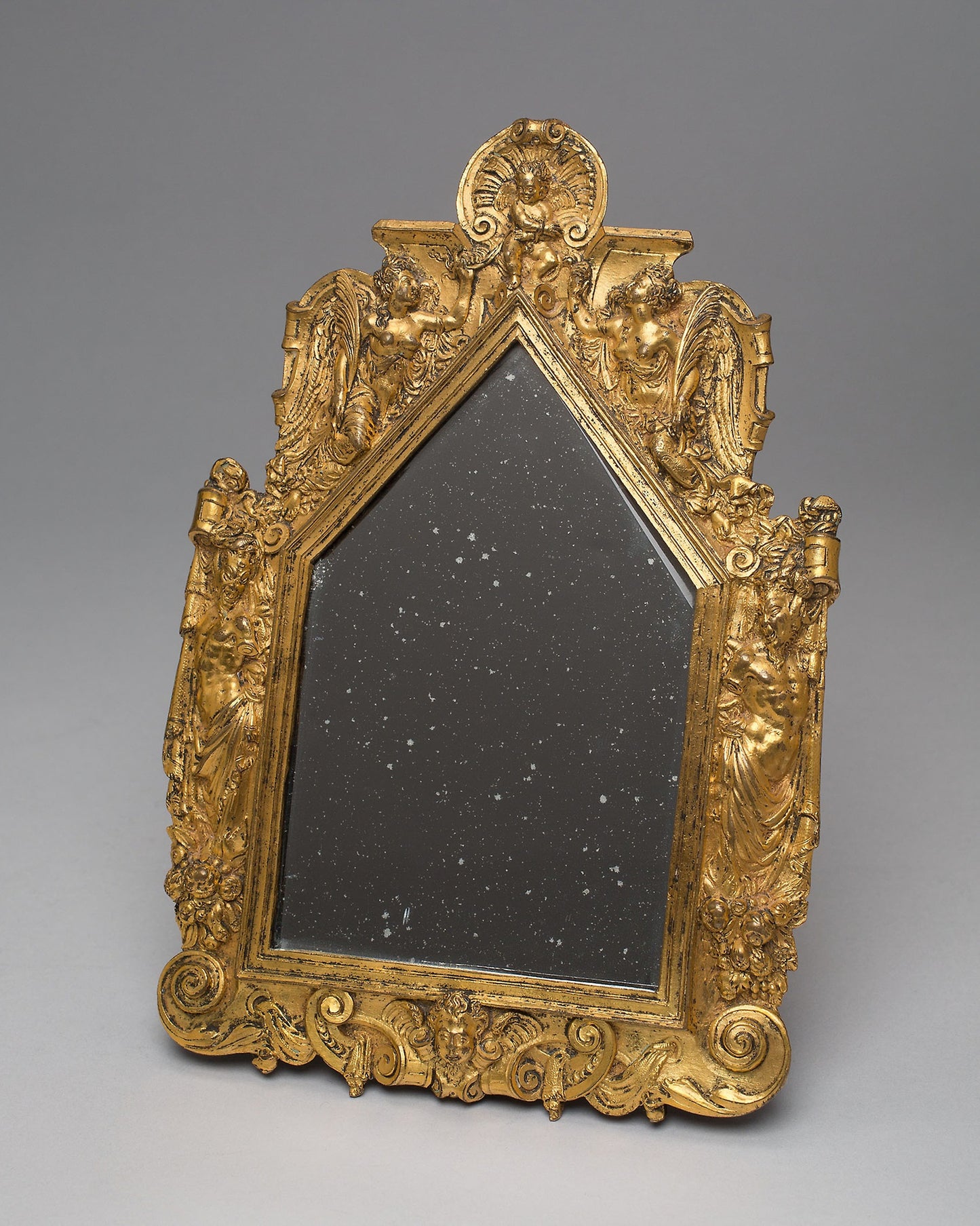 Mirror with Gilt Bronze Frame: French; probably Paris, Poster Print Wall Art