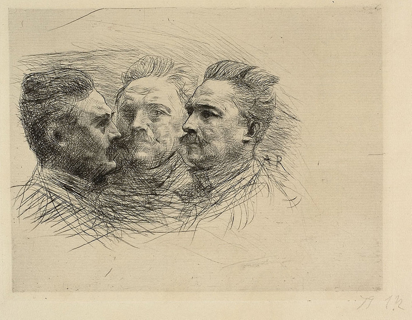 Portrait of Henri Becque - Auguste Rodin, Poster Print Wall Art