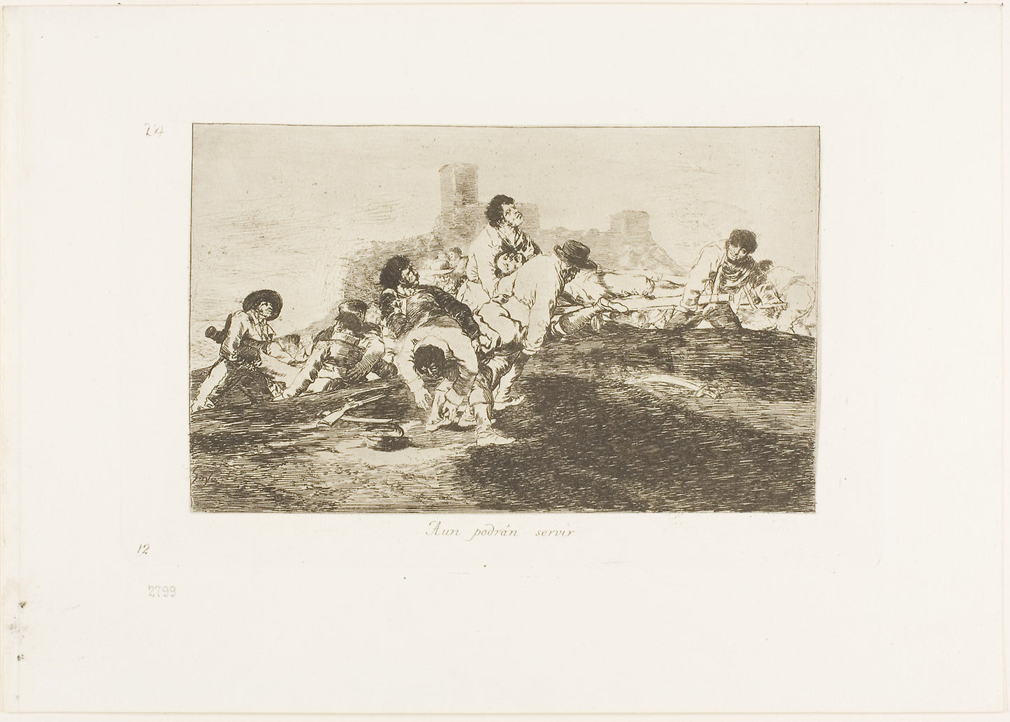 They Can Still be of Use, plate 24 from The Disasters of War - Francisco José de Goya y Lucientes, Poster Print Wall Art