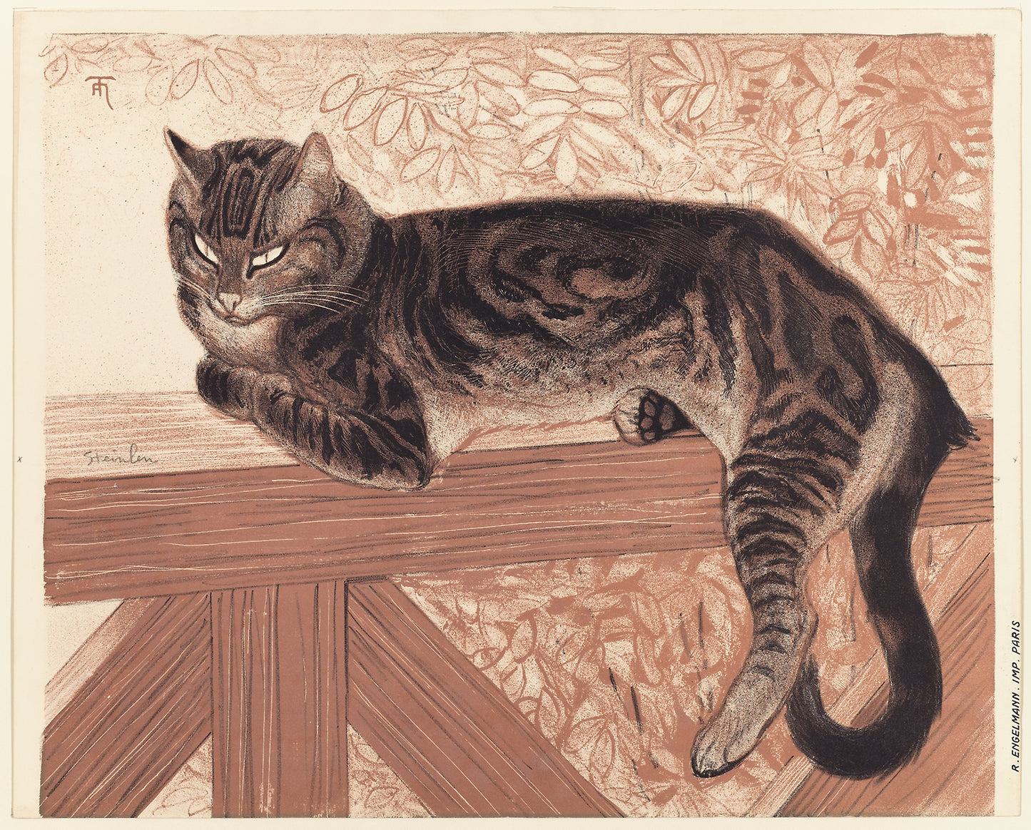 Summer - Cat on a Balustrade - Théophile-Alexandre Steinlen, Poster Print Wall Art