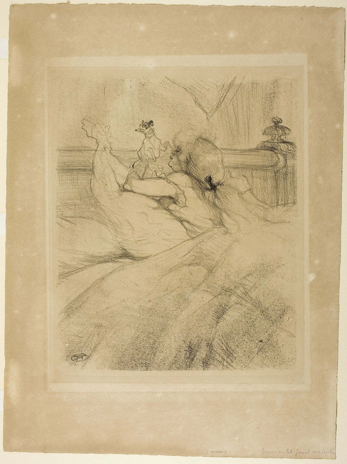 In Bed - Henri de Toulouse-Lautrec, Poster Print Wall Art