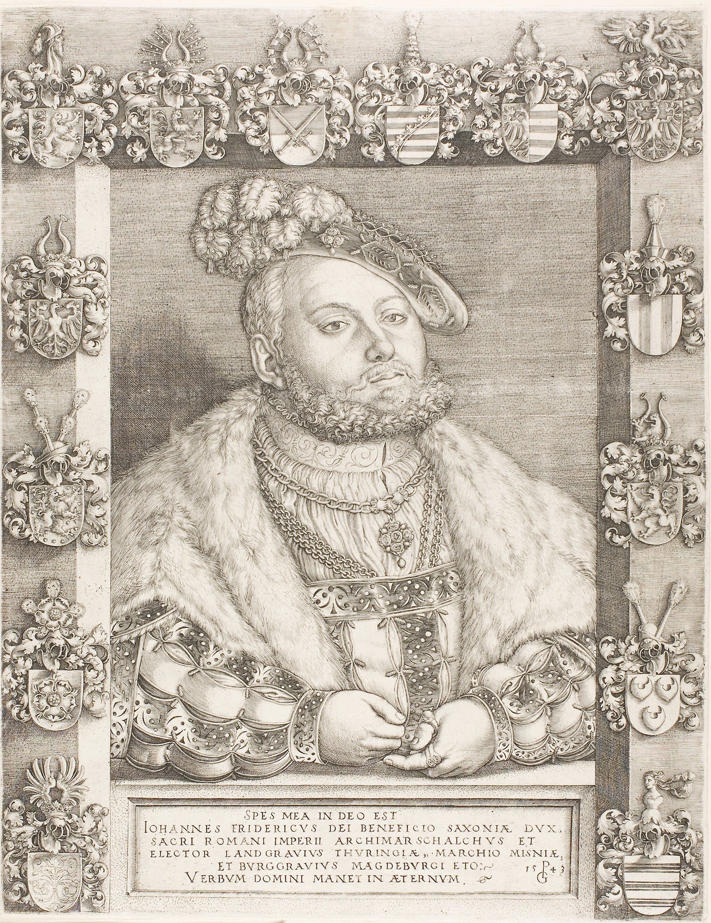 Elector John Frederick the Magnanimous of Saxony - Georg Pencz, Poster Print Wall Art