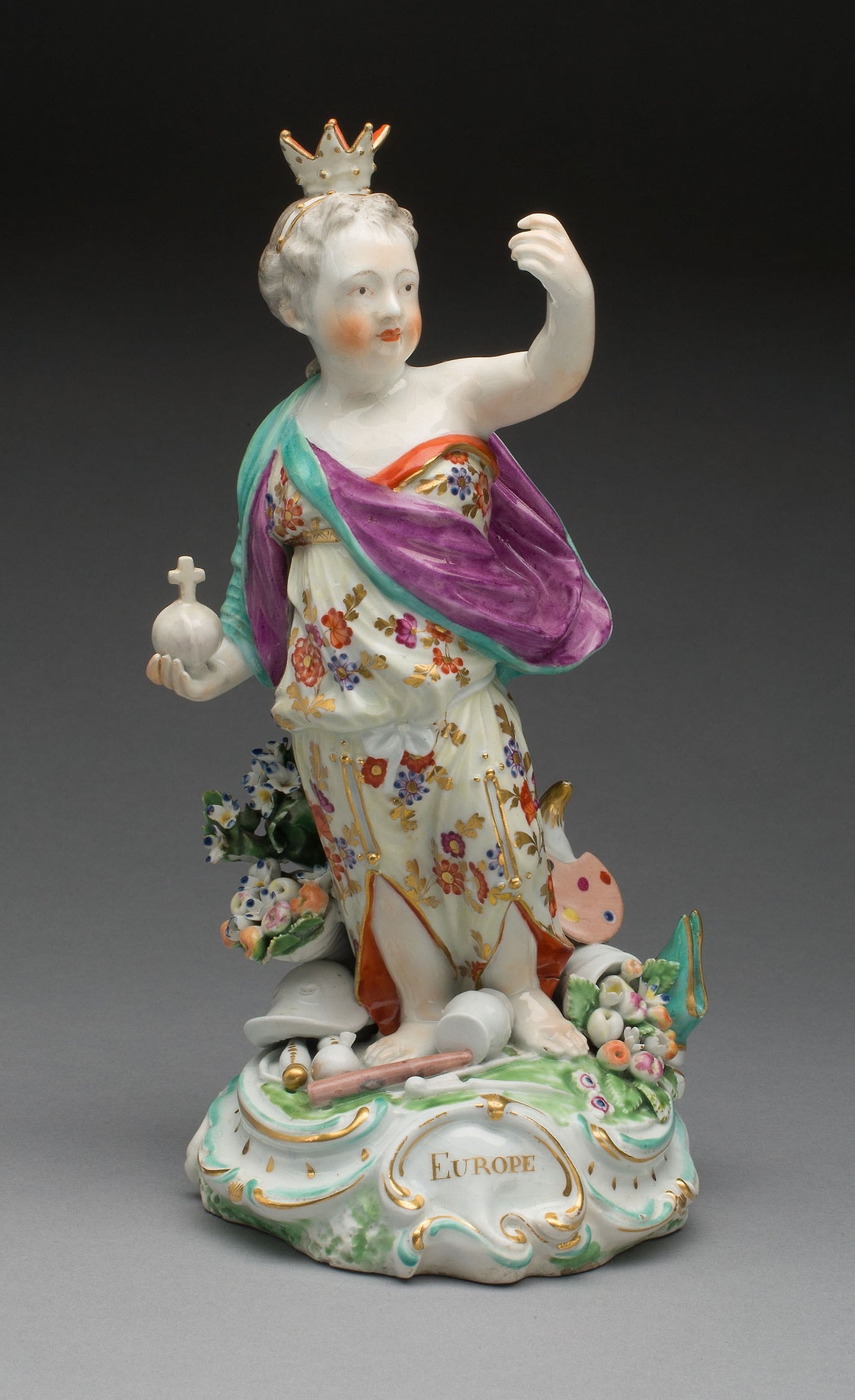 Allegorical Figure of Europe - Derby Porcelain Manufactory, Poster Print Wall Art