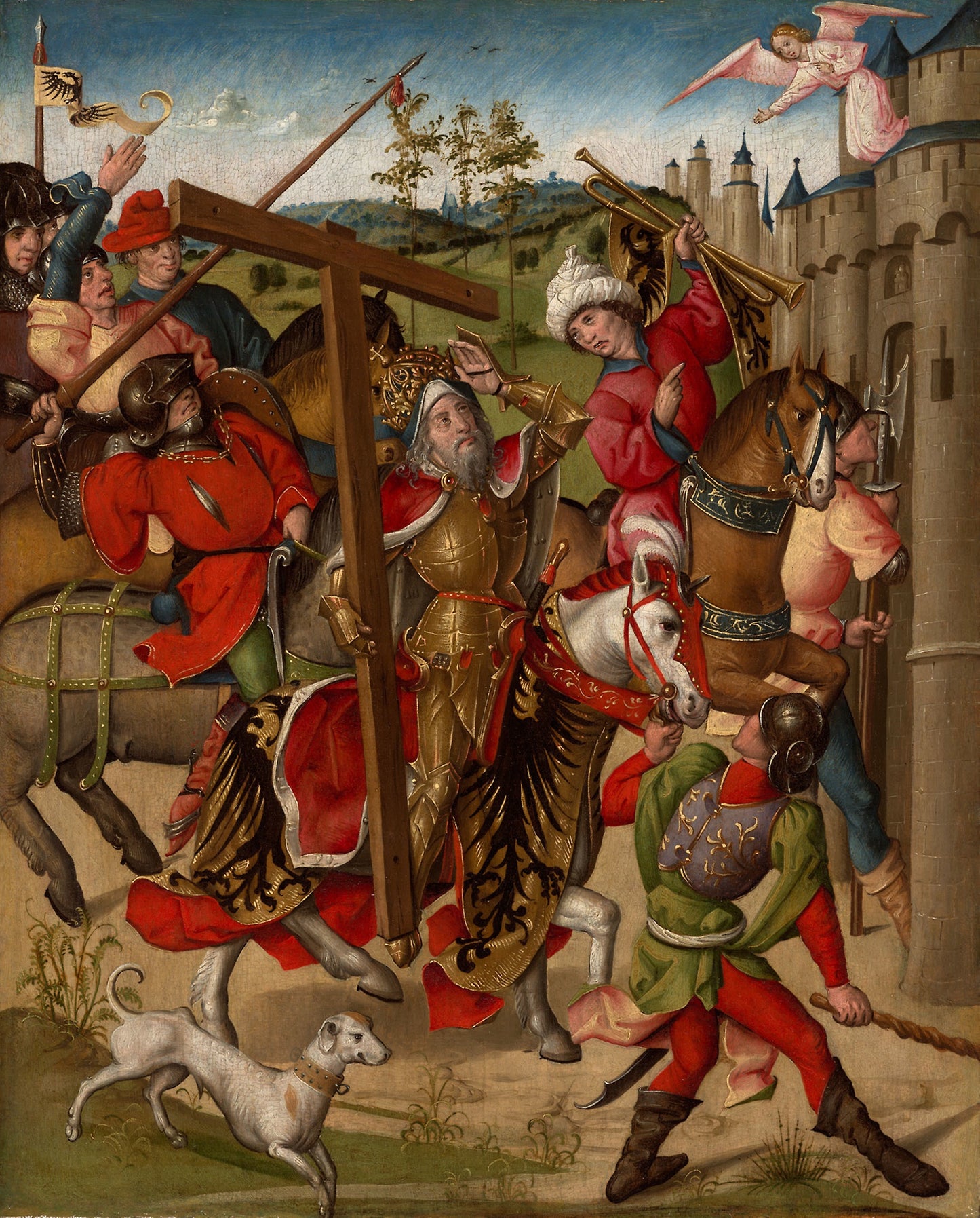 Emperor Heraclius Denied Entry into Jerusalem - Netherlandish, Poster Print Wall Art