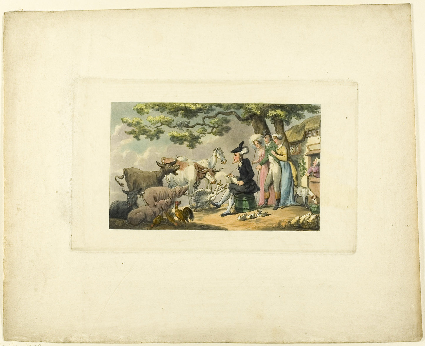 Doctor Syntax Drawing After Nature, from The Tour of Doctor Syntax - Thomas Rowlandson (English, 1756-1827), Poster Print Wall Art