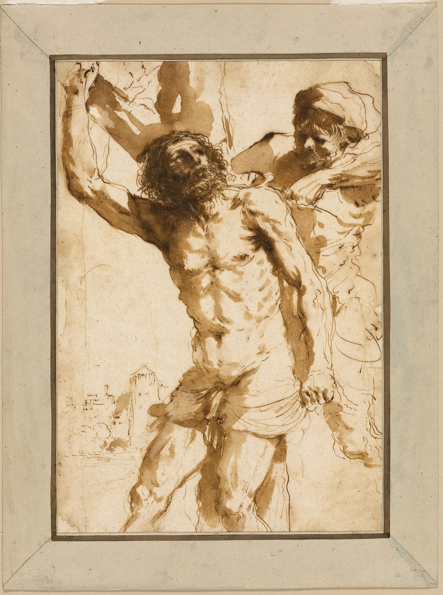 Study for "The Martyrdom of Saint Bartholomew" - Giovanni Francesco Barbieri, called Guercino, Poster Print Wall Art
