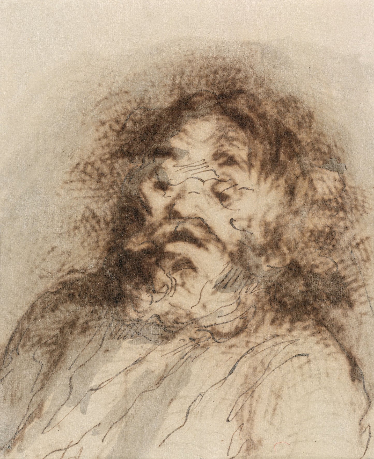 Bearded Man - Honoré Victorin Daumier, Poster Print Wall Art