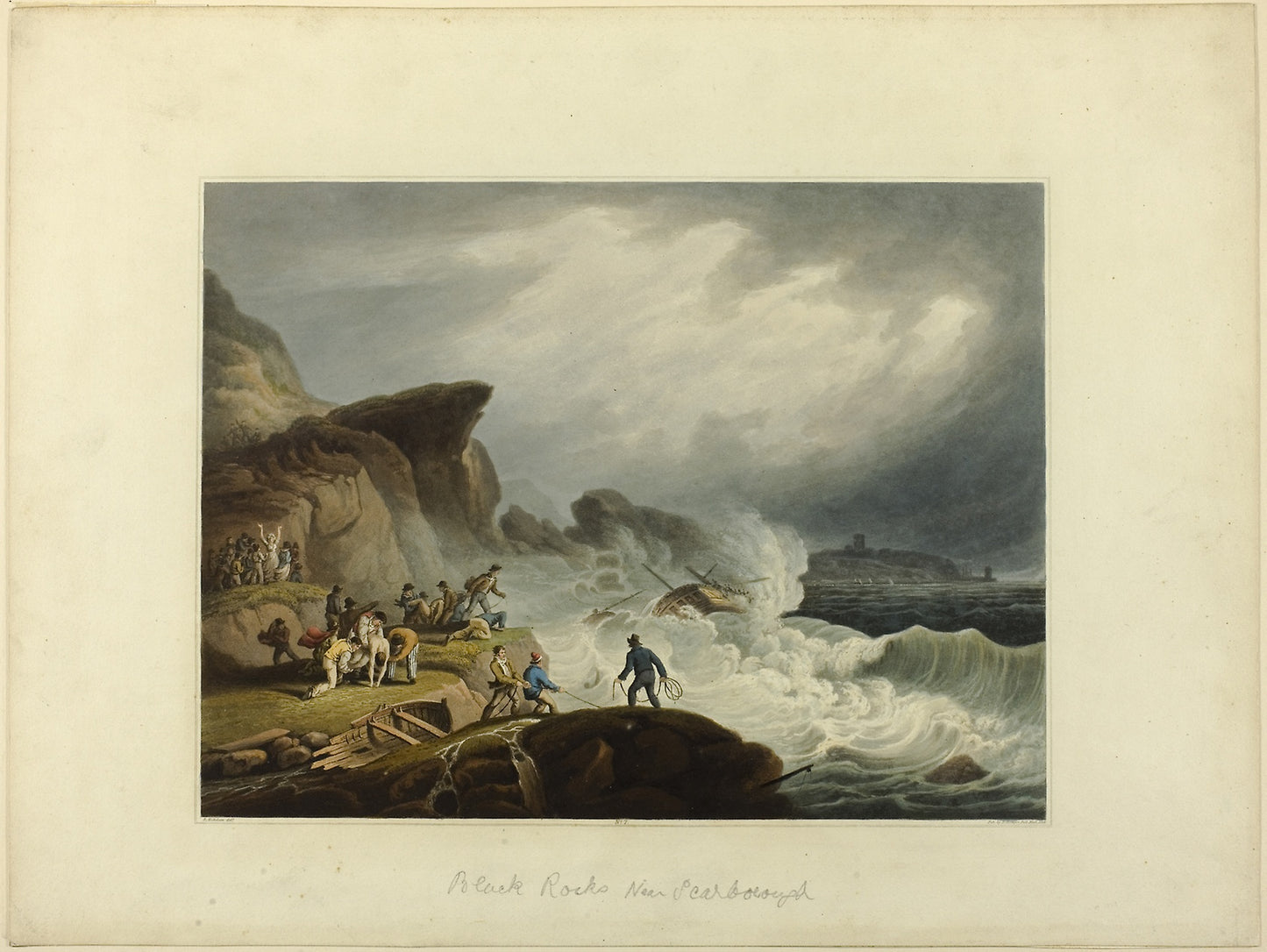 Black Rock near Scarborough - Francis Nicholson, Poster Print Wall Art