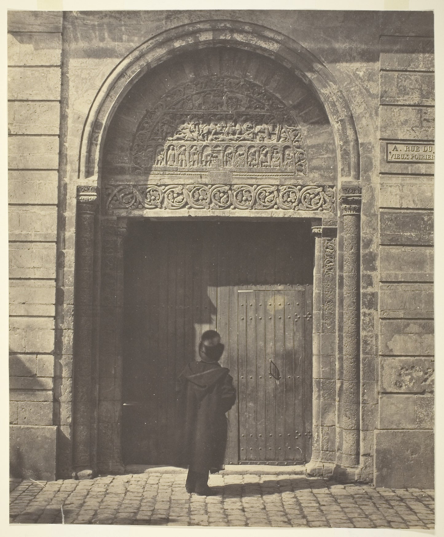 The Portal of Saint Ursinus at Bourges, rue du Vieux Poirier - Bisson Frères (Louis-Auguste Bisson, French, 1814–1876 and, Poster Print Wall Art