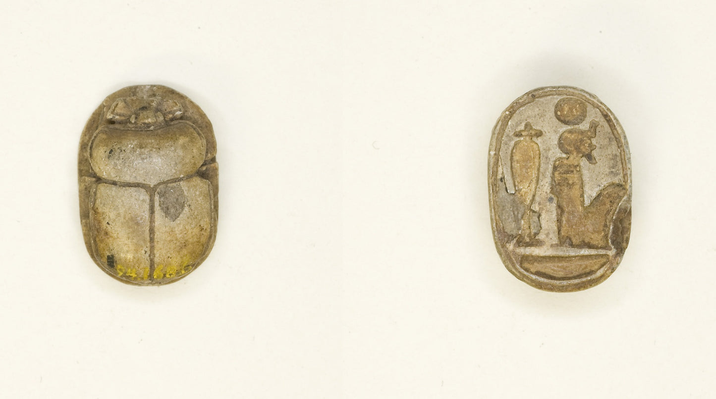 Scarab - Seated Ptah - Egyptian, Poster Print Wall Art