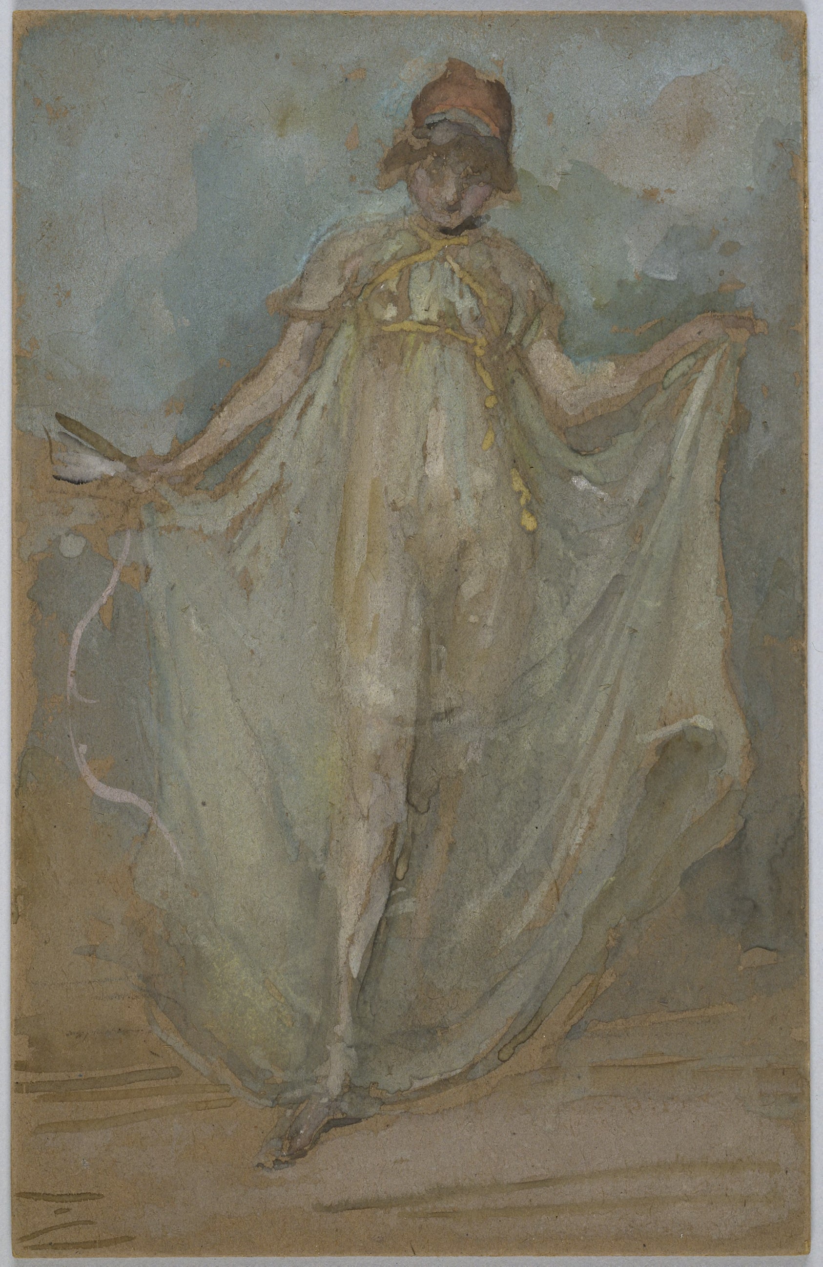 Green and Blue: The Dancer: James McNeill Whistler,16x12"(A3) Poster