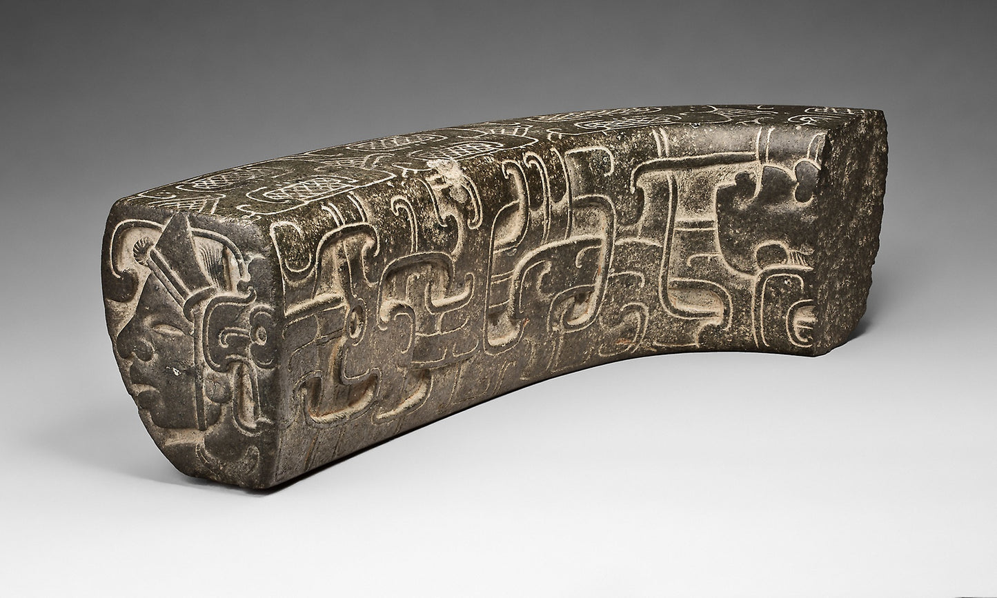 Fragment of a Ceremonial Ballgame Yoke - Totonac, Poster Print Wall Art