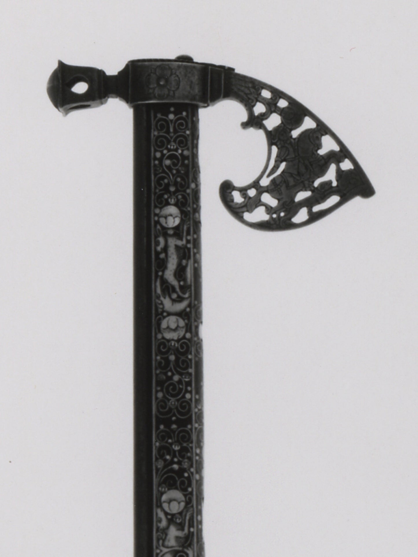 Combined Axe-Flintlock Gun-Dagger - East German or Polish (Silesia; possibly Teschen), Poster Print Wall Art