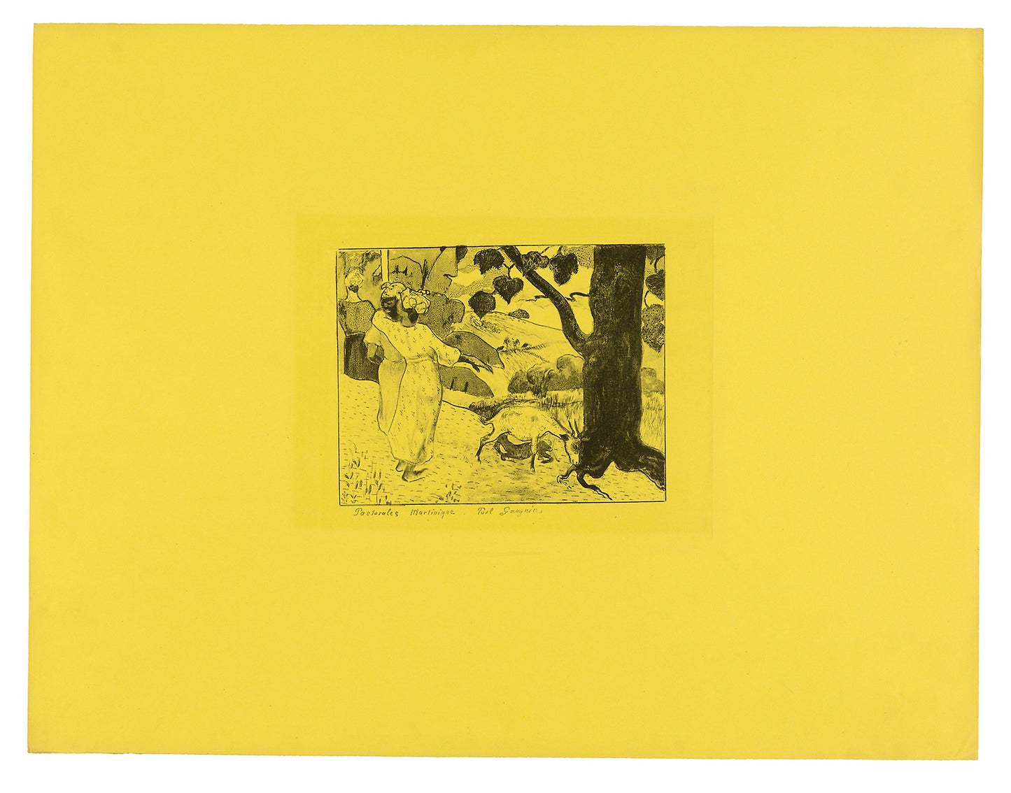 Pastorales Martinique (Martinique Pastorals), from the Volpini Suite - Paul Gauguin, Poster Print Wall Art