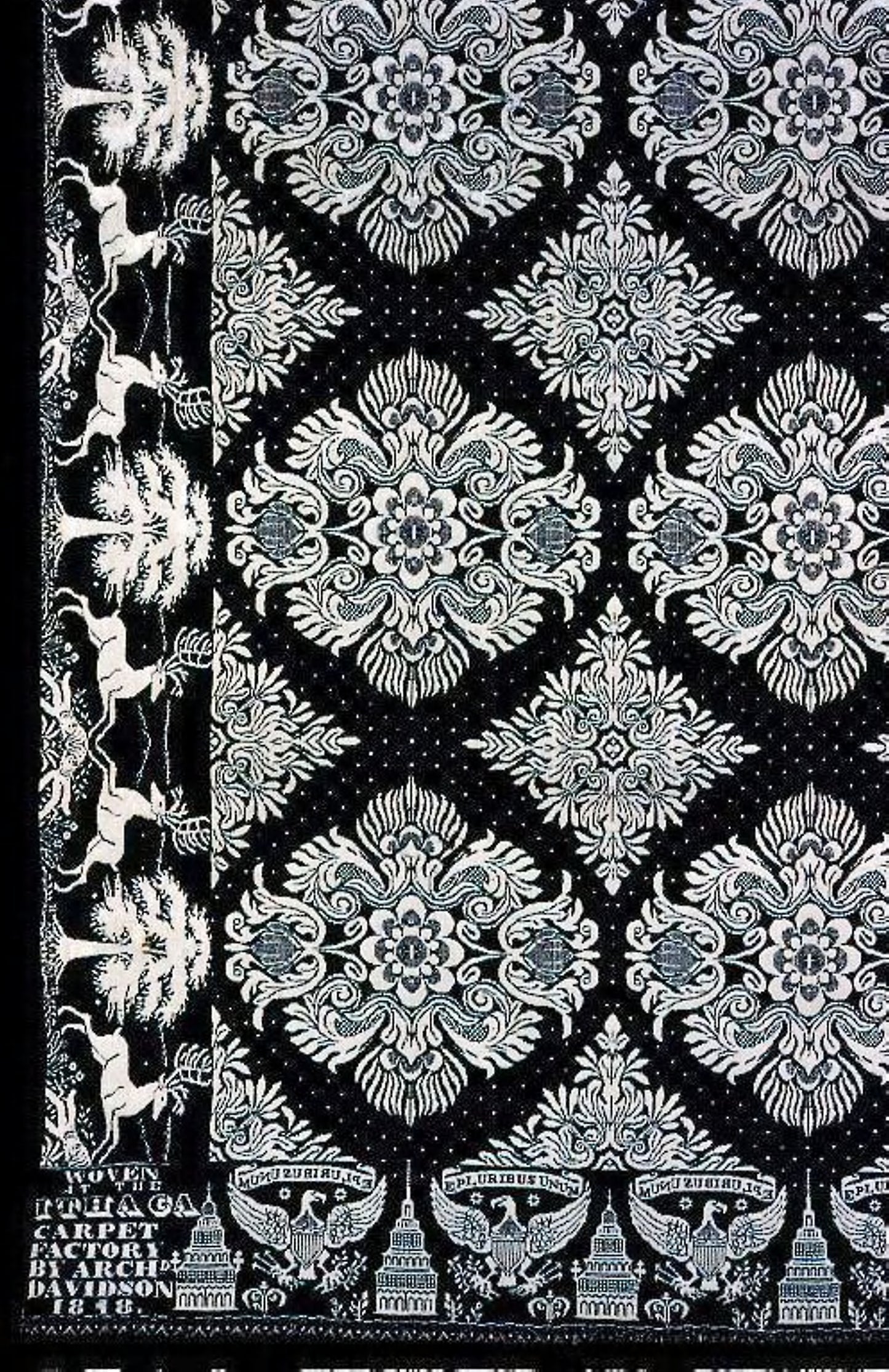 Coverlet - Archibald Davidson (American, born Scottish, active 1832-1848), Poster Print Wall Art
