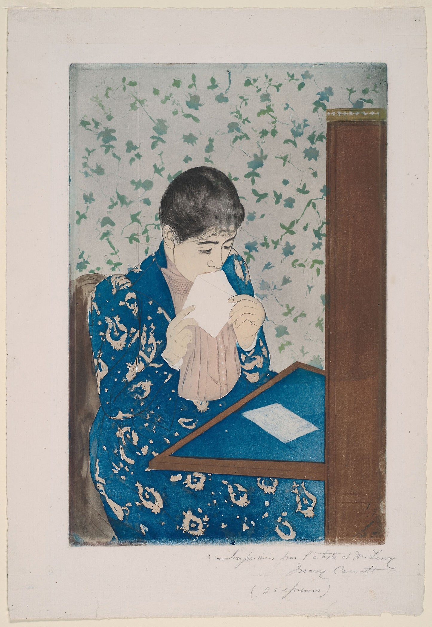 The Letter: Mary Cassatt (American, 1844-1926),16x12"(A3) Poster