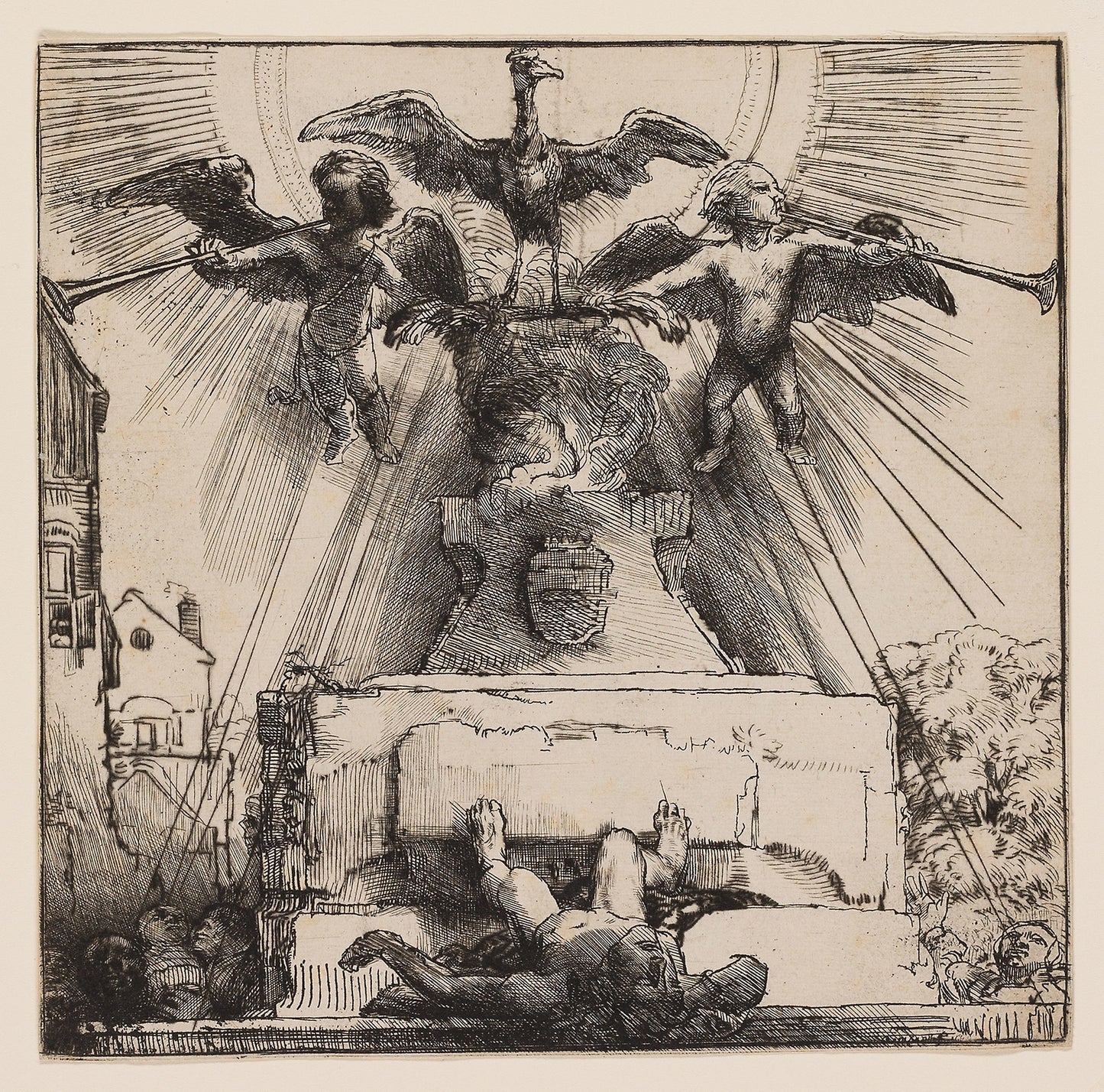 The Phoenix or The Statue Overthrown - Rembrandt van Rijn, Poster Print Wall Art