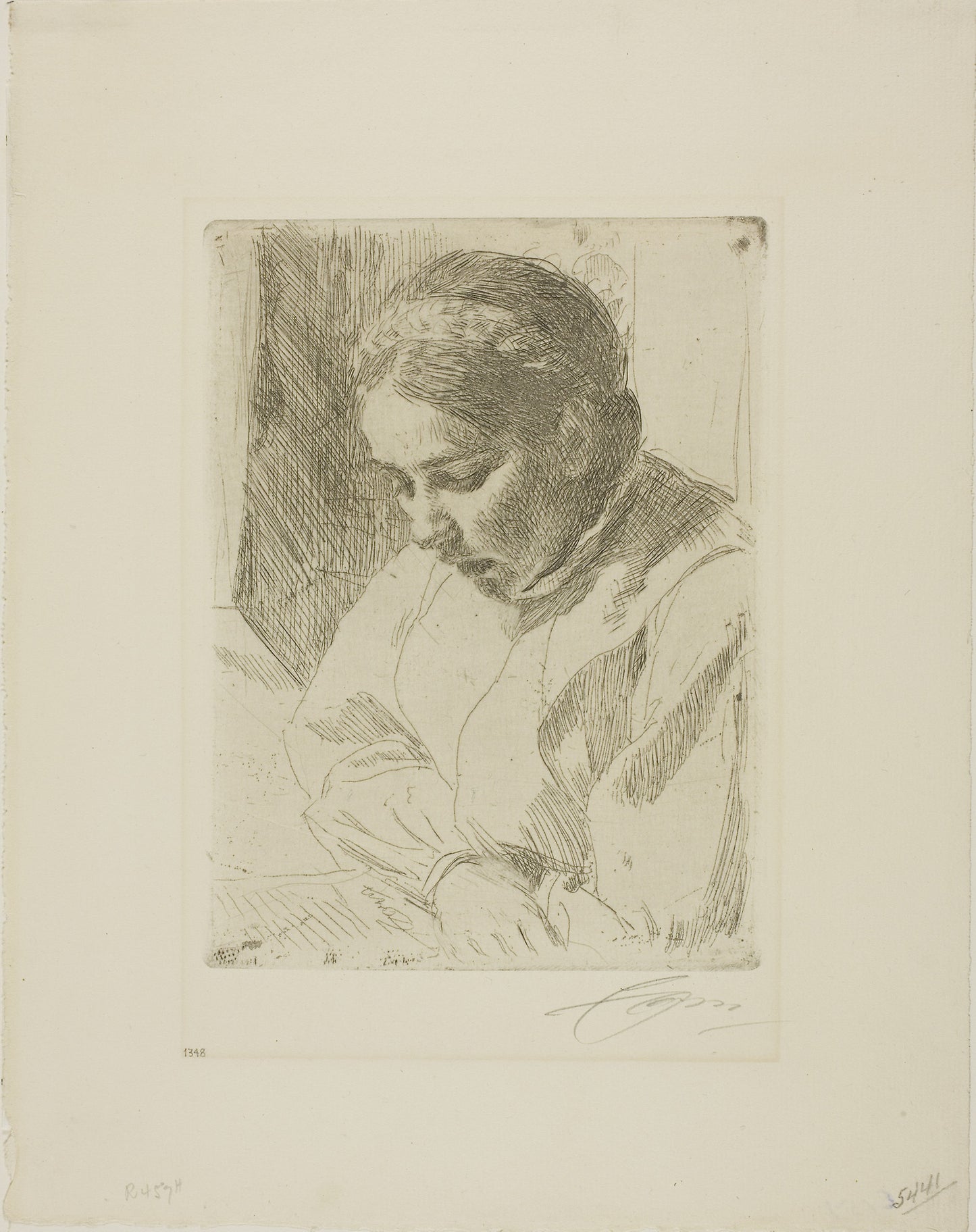 At Prayer - Anders Zorn, Poster Print Wall Art