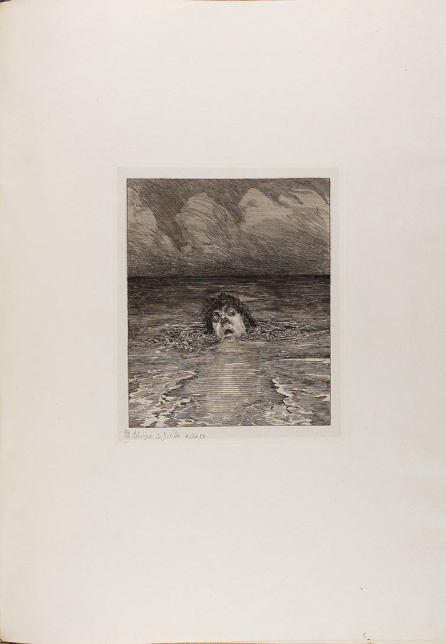 Downfall, plate twelve from A Life - Max Klinger (German, 1857-1920), Poster Print Wall Art