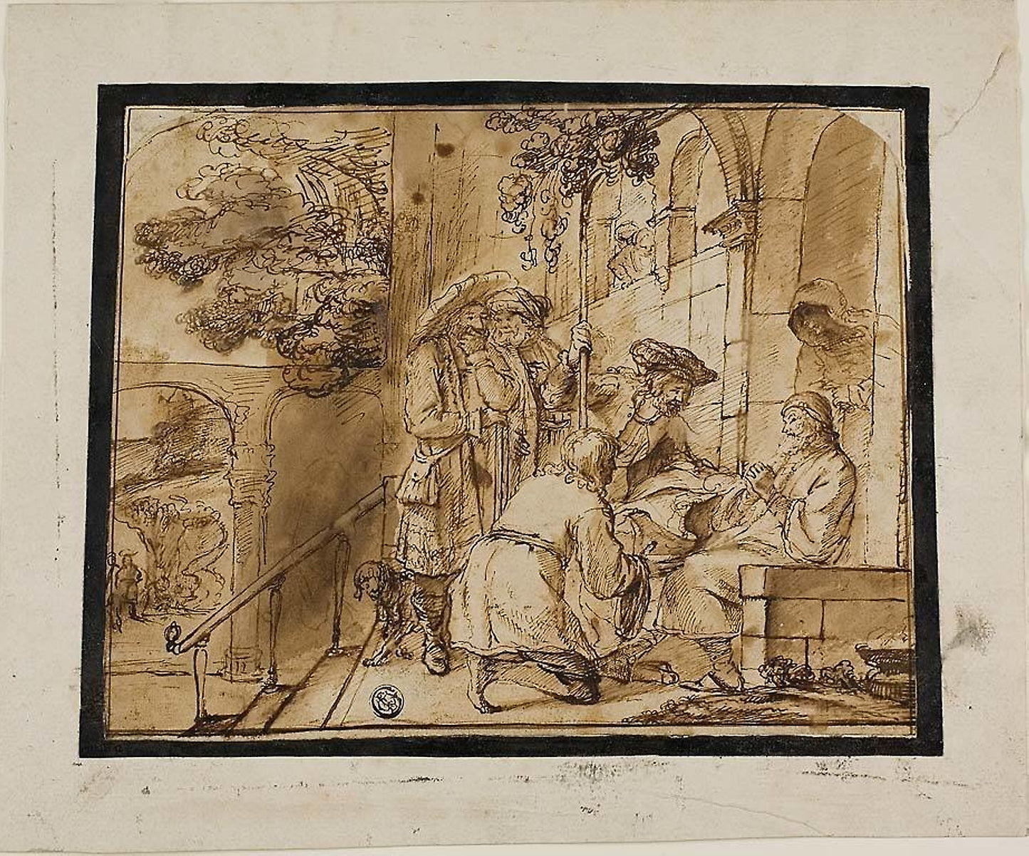 Joseph's Brothers Showing His Coat to Jacob - Jan Victors , Poster Print Wall Art