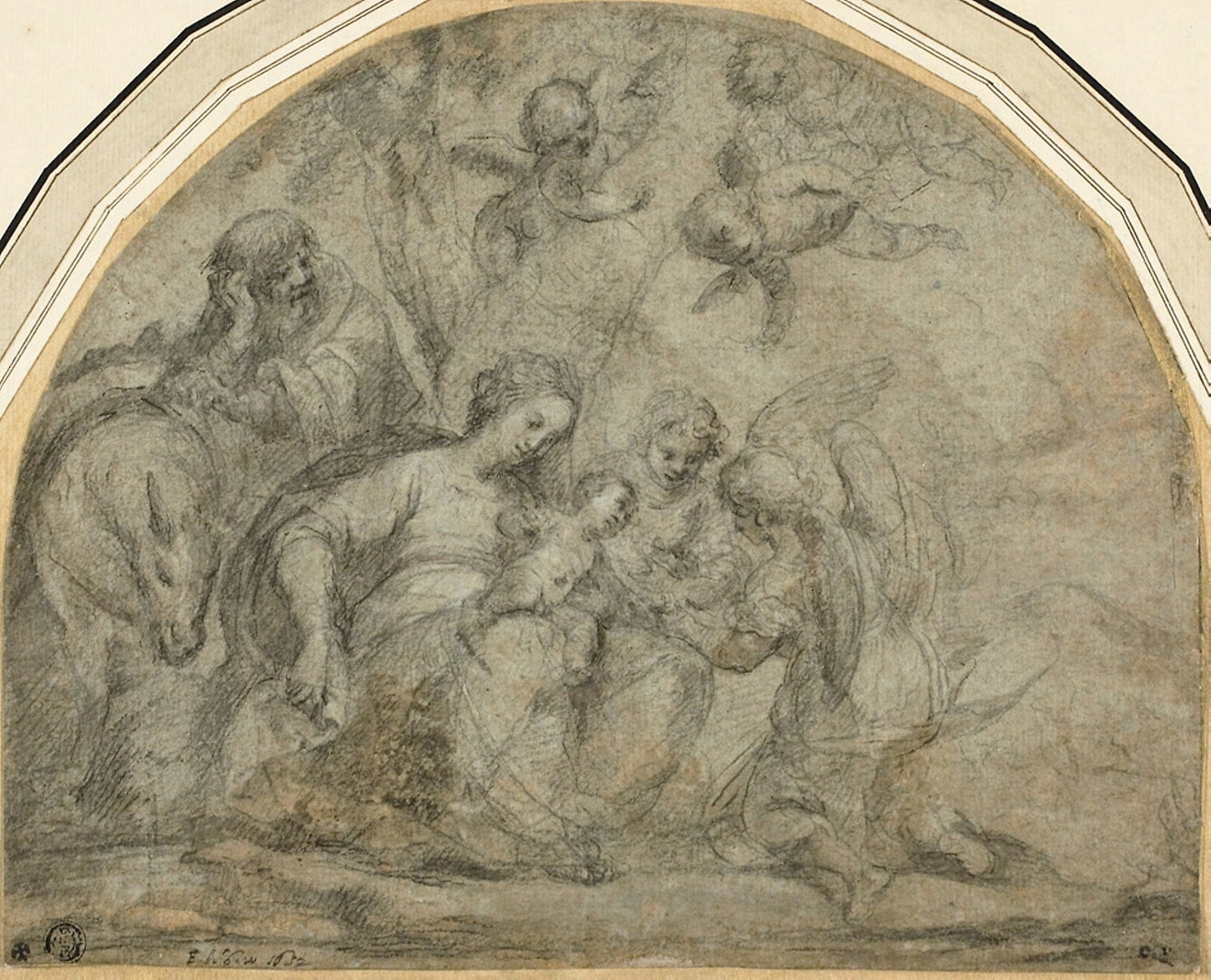 Rest on the Flight into Egypt - Francesco Albani, Poster Print Wall Art