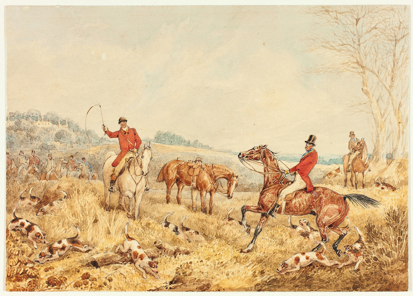 Hunting Scene - Henry Alken, Poster Print Wall Art