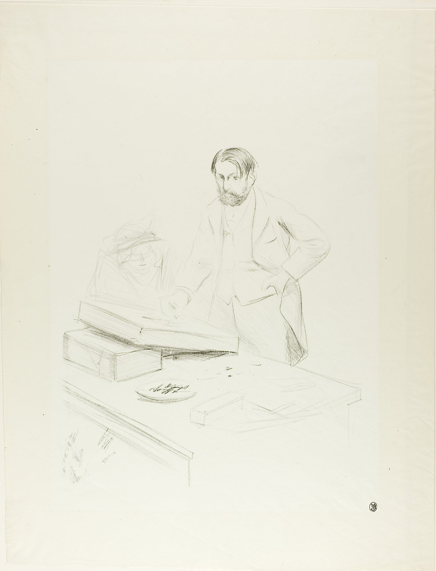 Forain, Lithographer - Jean Louis Forain, Poster Print Wall Art