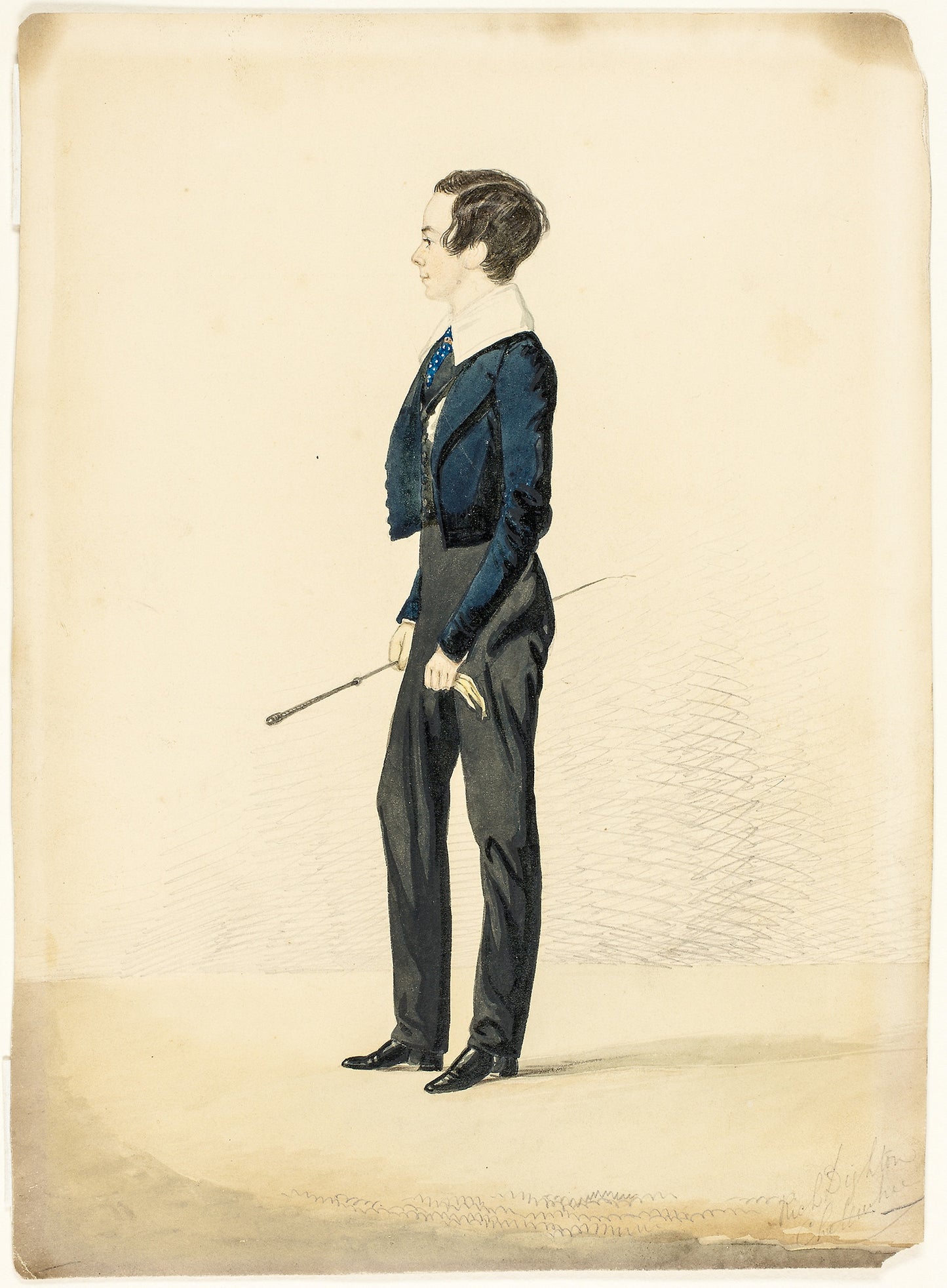 Boy in an Eton Collar - Richard Dighton, Poster Print Wall Art
