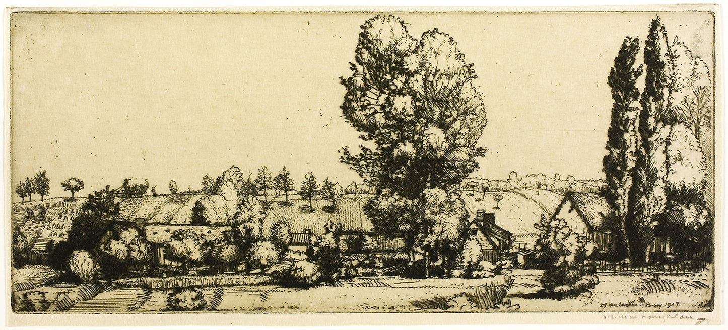 Landscape, Poigny - Donald Shaw MacLaughlan, Poster Print Wall Art
