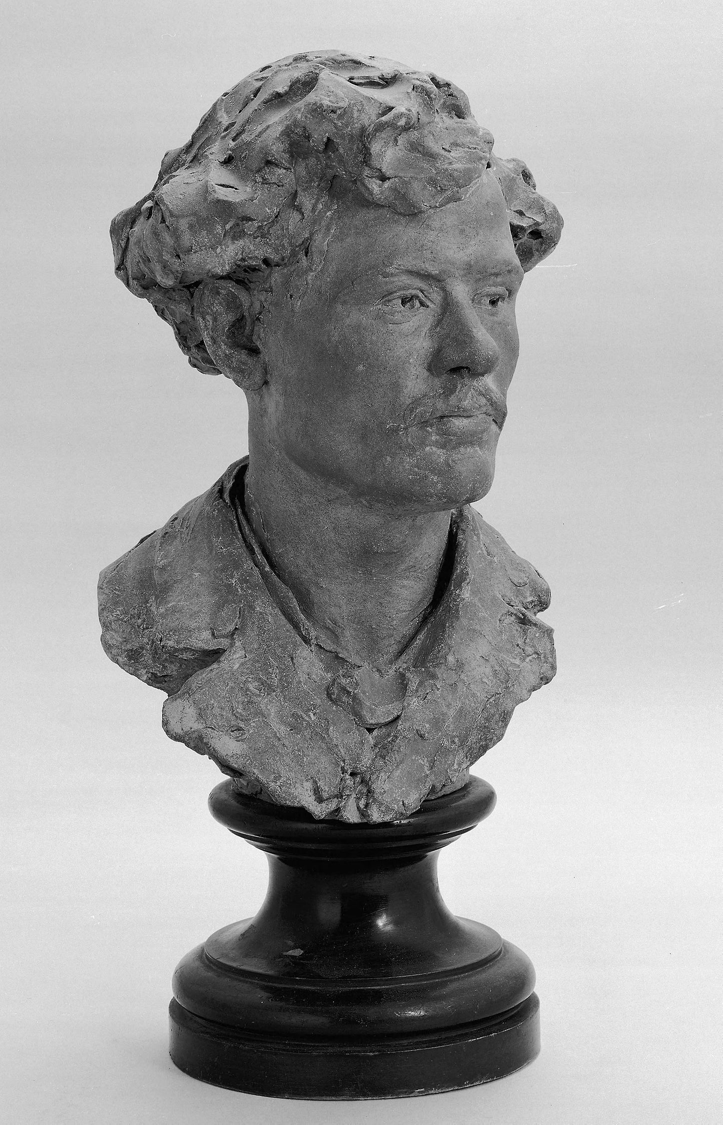 Bust of a Young Man - Joseph-Alexandre Falguière (Attributed to) , Poster Print Wall Art