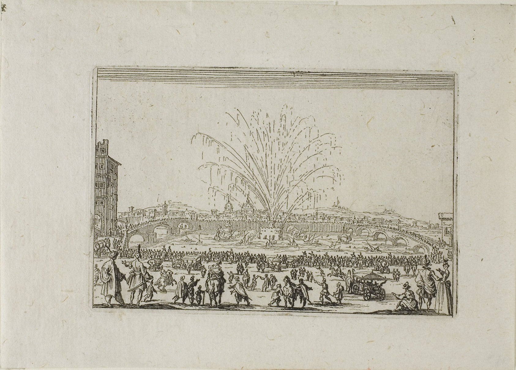 A Festival on the Arno, from The Caprices: Jacques Callot,16x12"(A3) Poster