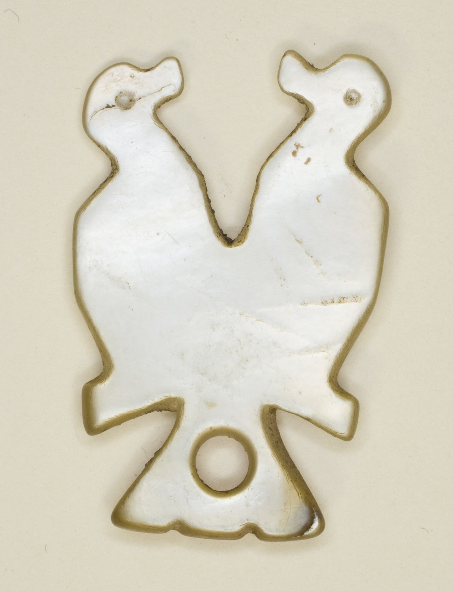 Amulet in the Shape of Two Mirror-Imaged Birds - Egyptian, Poster Print Wall Art
