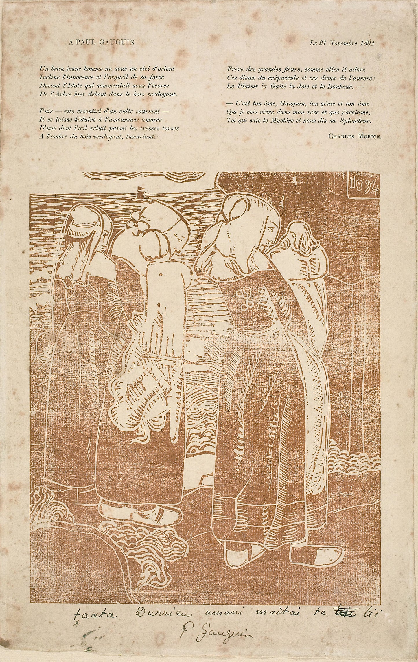 Three Breton Women with Infants - Armand Séguin (French, 1869-1904), Poster Print Wall Art