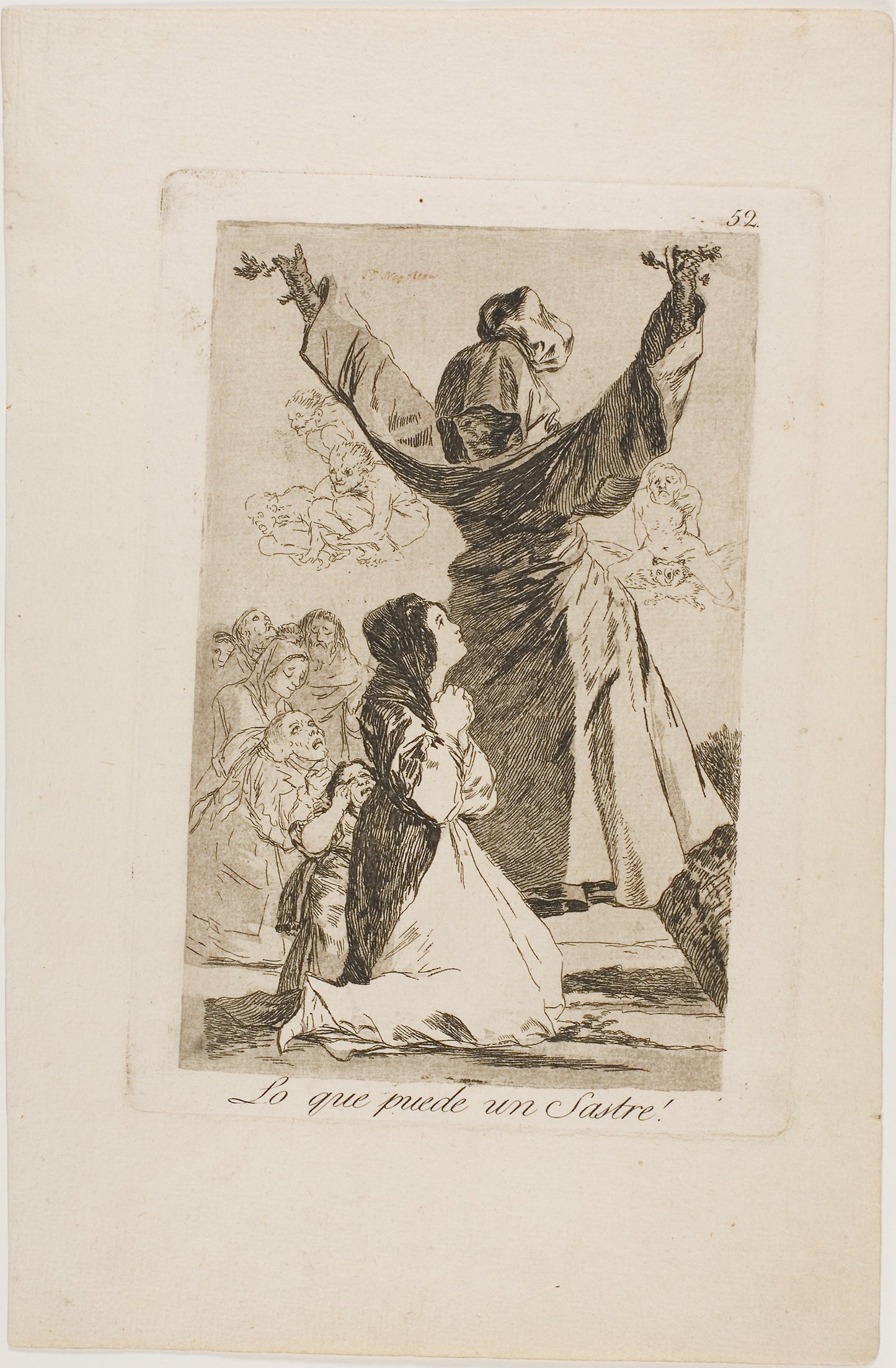 What a Tailor Can Do!, plate 52 from Los Caprichos - Francisco José de Goya y Lucientes, Poster Print Wall Art