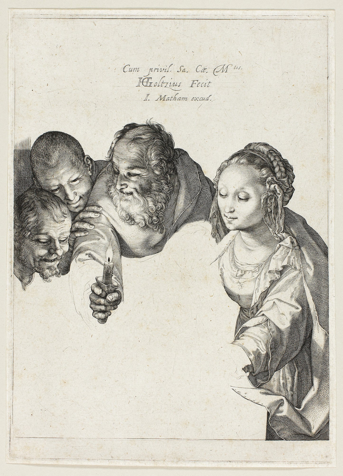 Adoration of the Shepherds - Hendrick Goltzius, Poster Print Wall Art