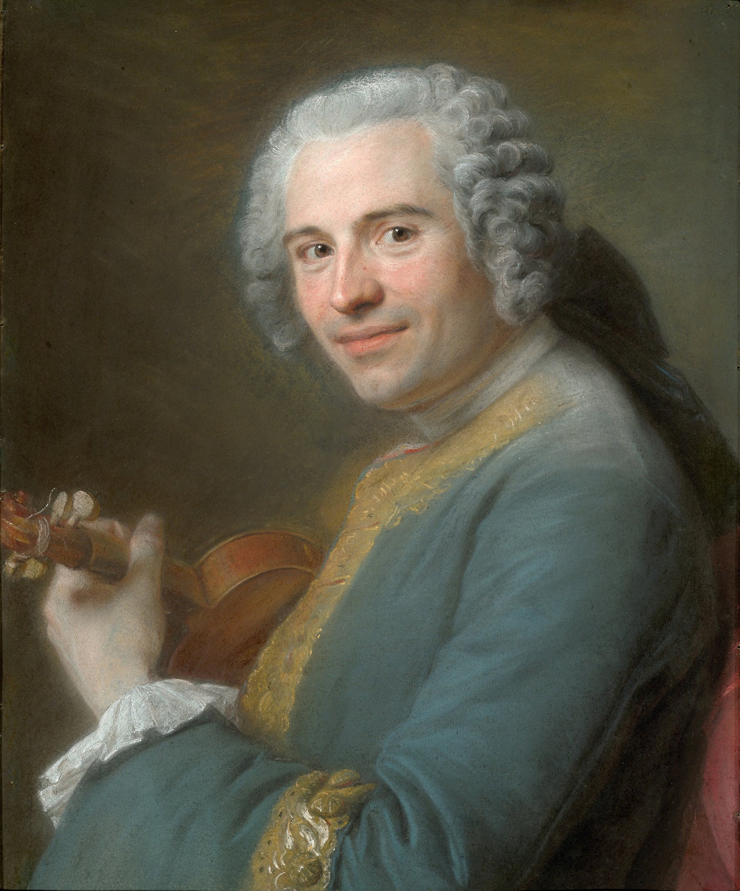 Portrait of Jean-Joseph Cassanéa de Mondonville - Maurice Quentin de Latour, Poster Print Wall Art