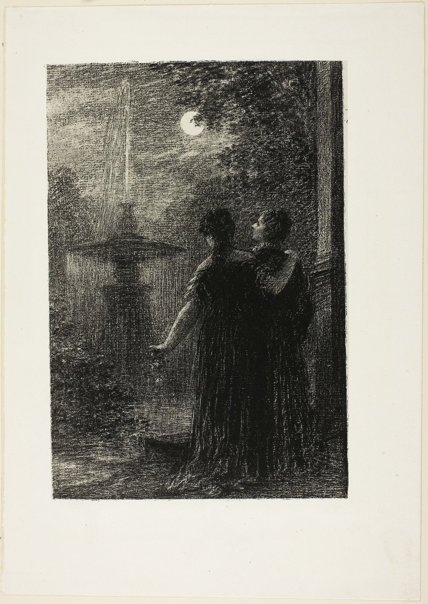 Beatrice and Benedict, Act I - Nocturne, from Hector Berlioz's Opera "Beatrice and Benedict (1862)" - Henri Fantin-Latour, Poster Print Wall Art