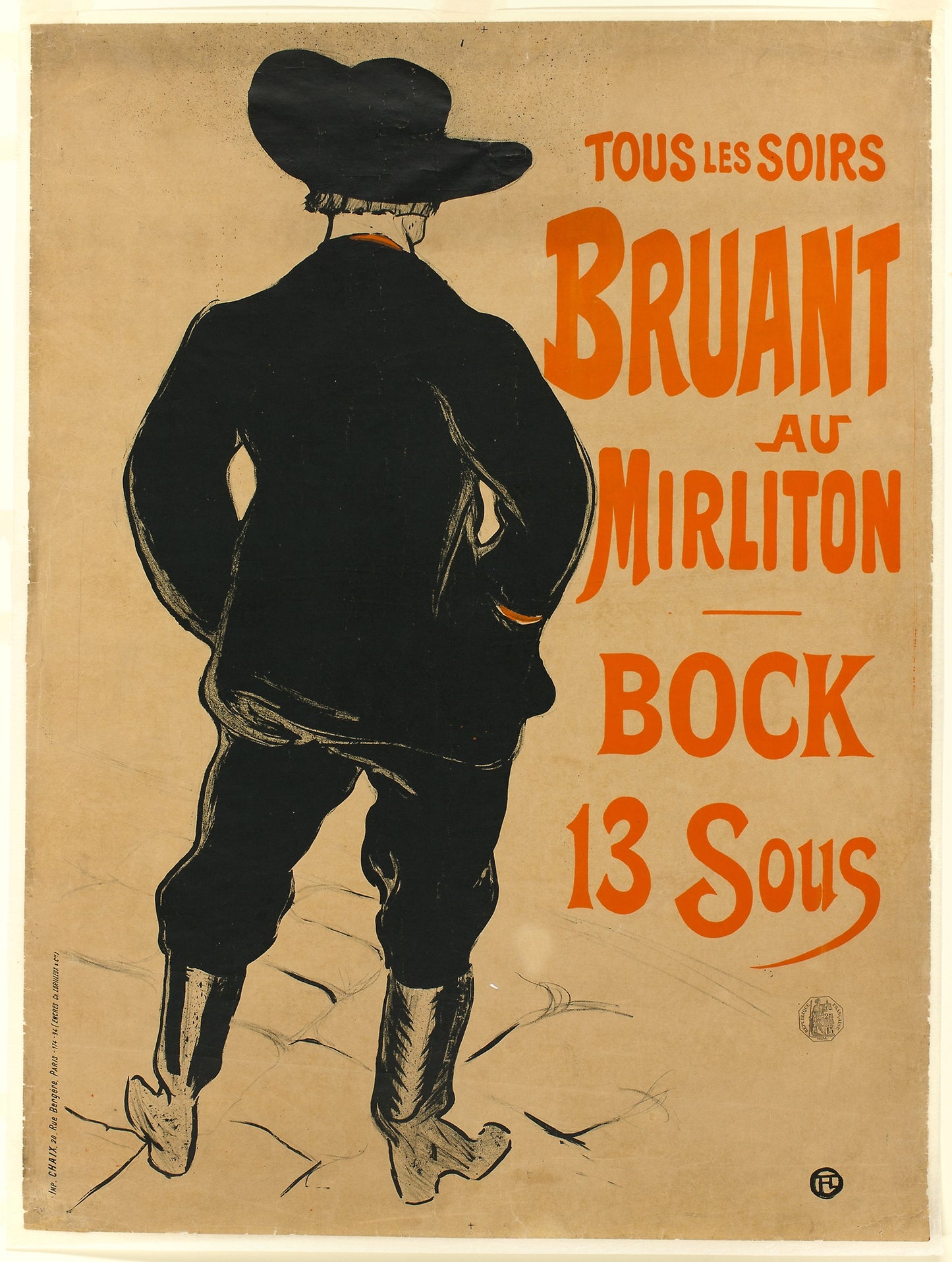 Aristide Bruant - Henri de Toulouse-Lautrec, Poster Print Wall Art