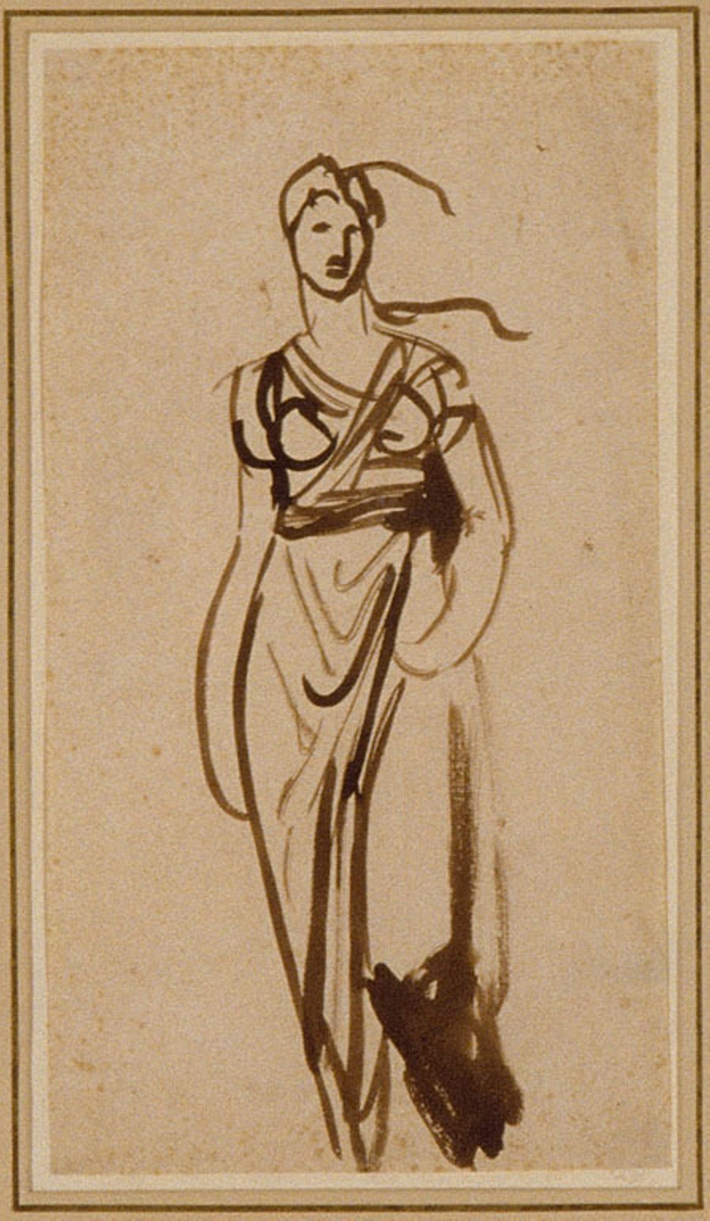 Figure of a Woman - George Romney, Poster Print Wall Art