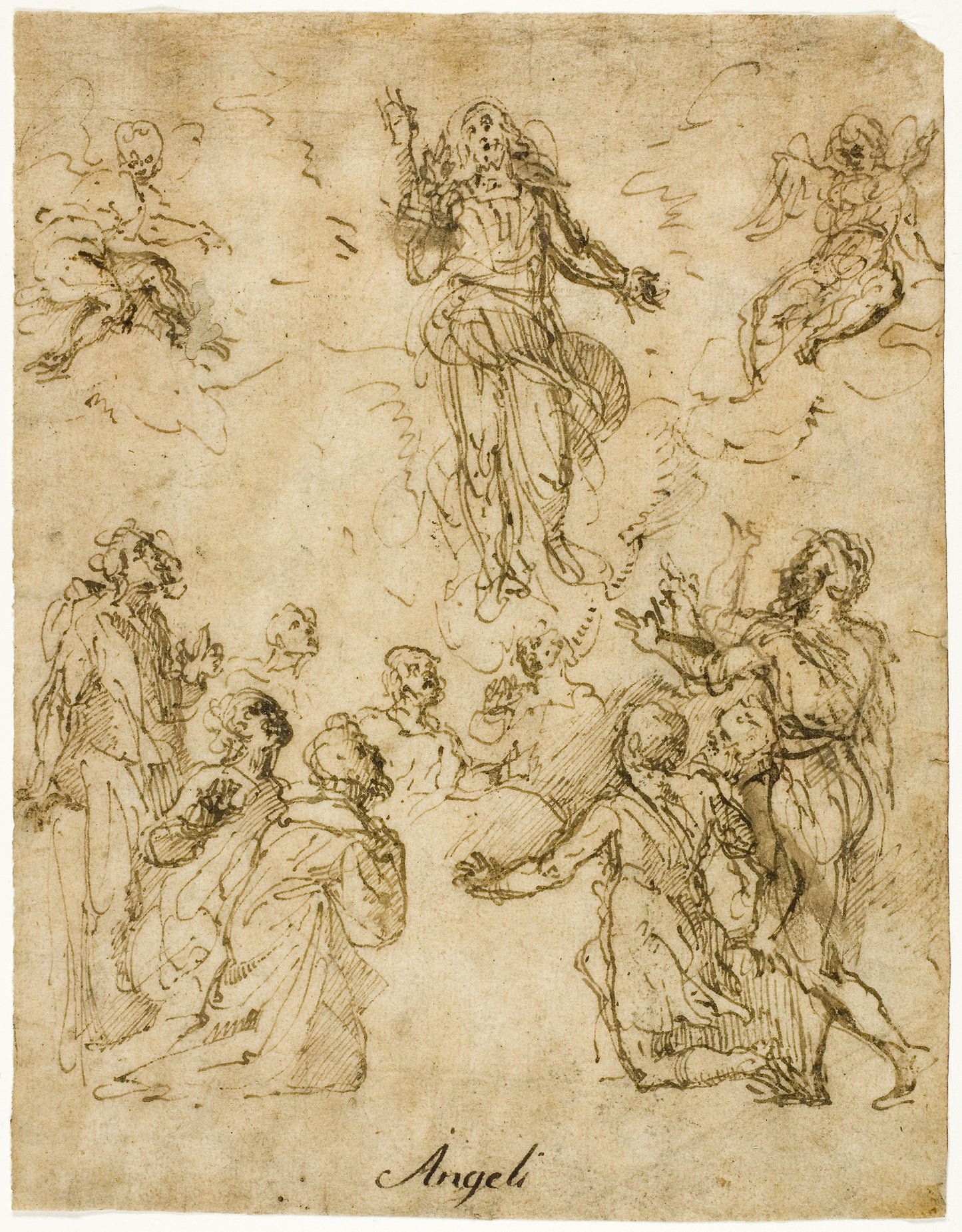 Ascension of Christ - Giulio Cesare Angeli, Poster Print Wall Art