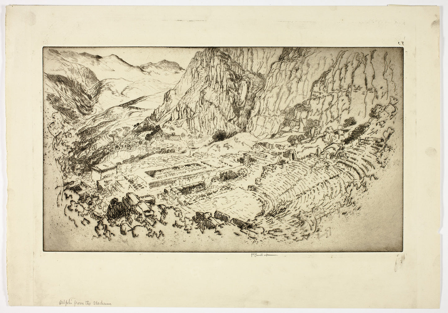 Delphi, from the Stadium - Joseph Pennell, Poster Print Wall Art